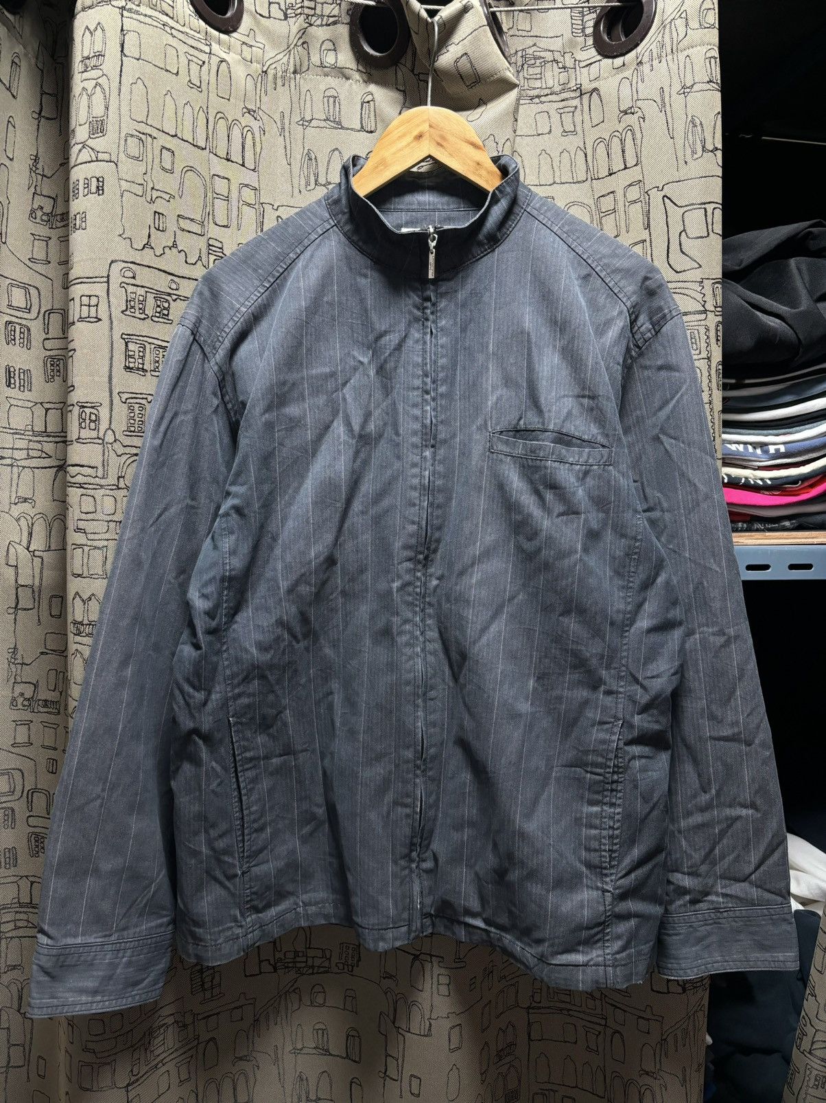 Issey Miyake KANSAI YAMAMOTO ZIP JACKET DARK GRAY Size US L / EU 52-54 / 3 - 1 Thumbnail