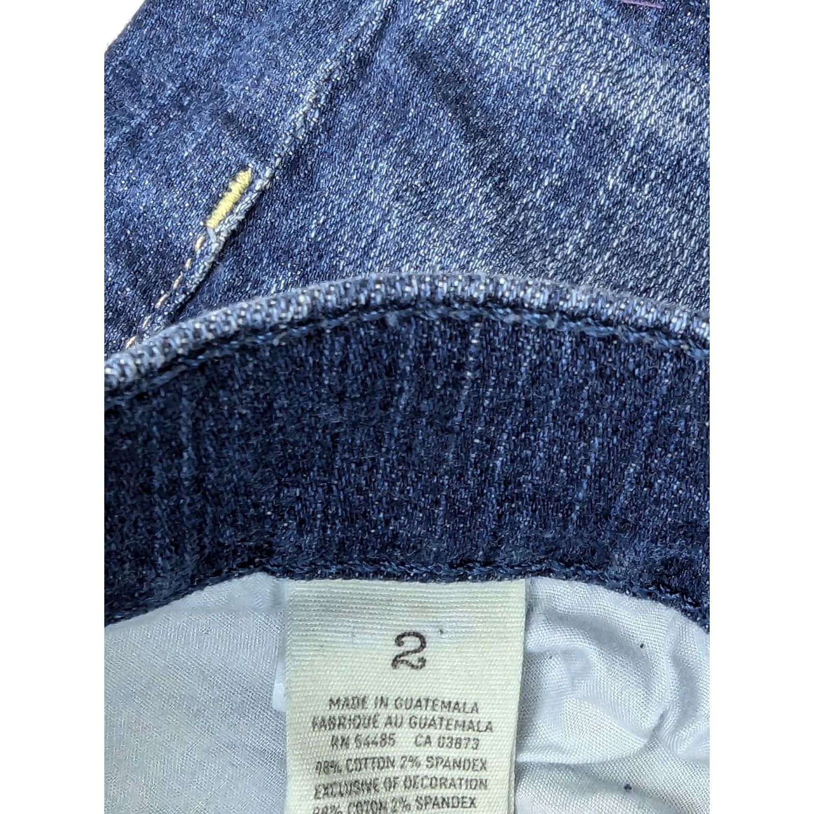 American Eagle Outfitters American Eagle Outfitters Tomgirl Midi Shorts Women 2 Blue Denim Stretch Casual 28x2 5-Pocket Zipper Button Front Flat Front Vintage No Size 26" / US 2 / IT 38 - 6 Thumbnail