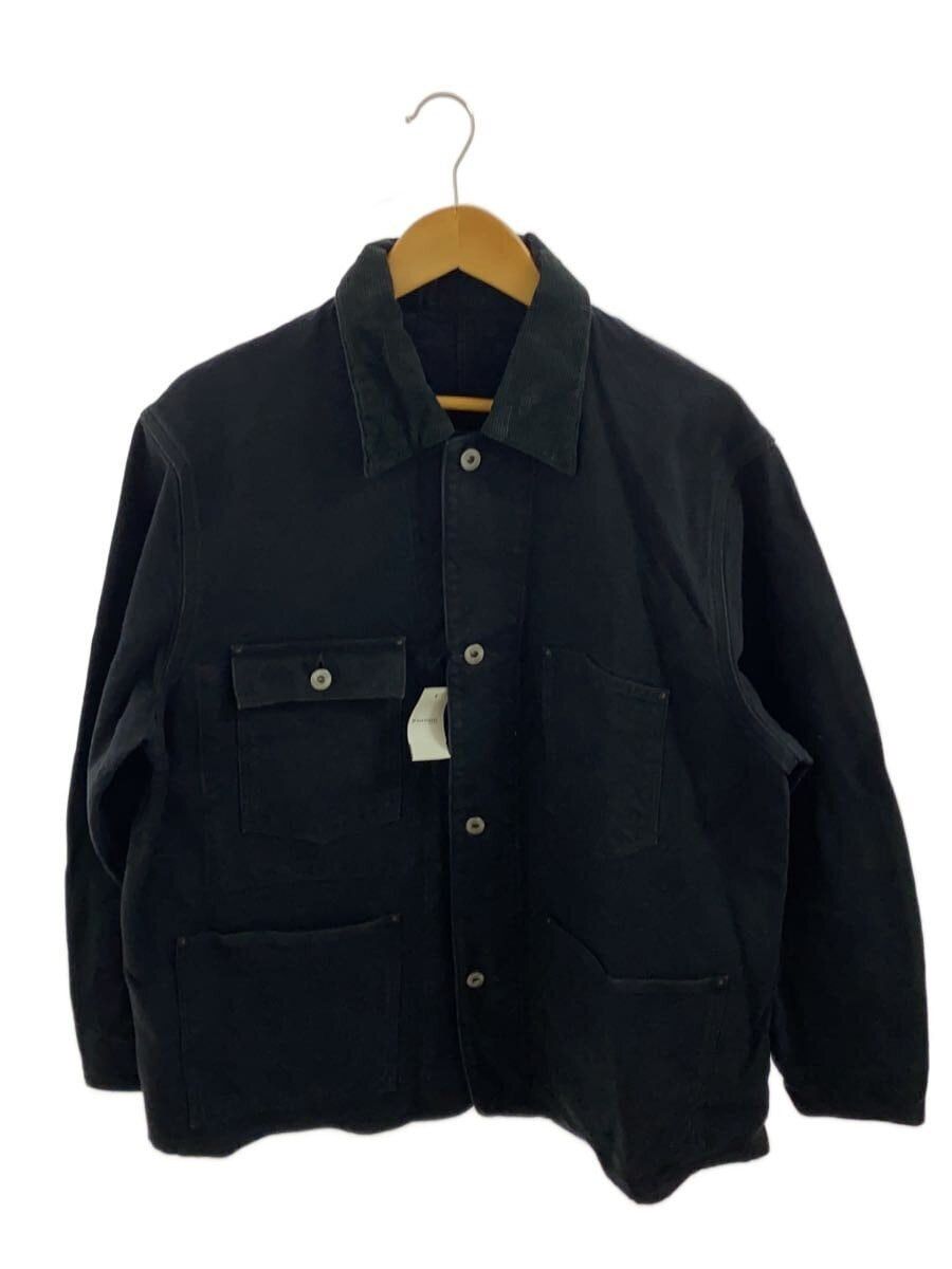 A.PRESSE Black Cotton Vintage Silk Hemp Coverall Jacket Size US M / EU 48-50 / 2 - 2 Thumbnail