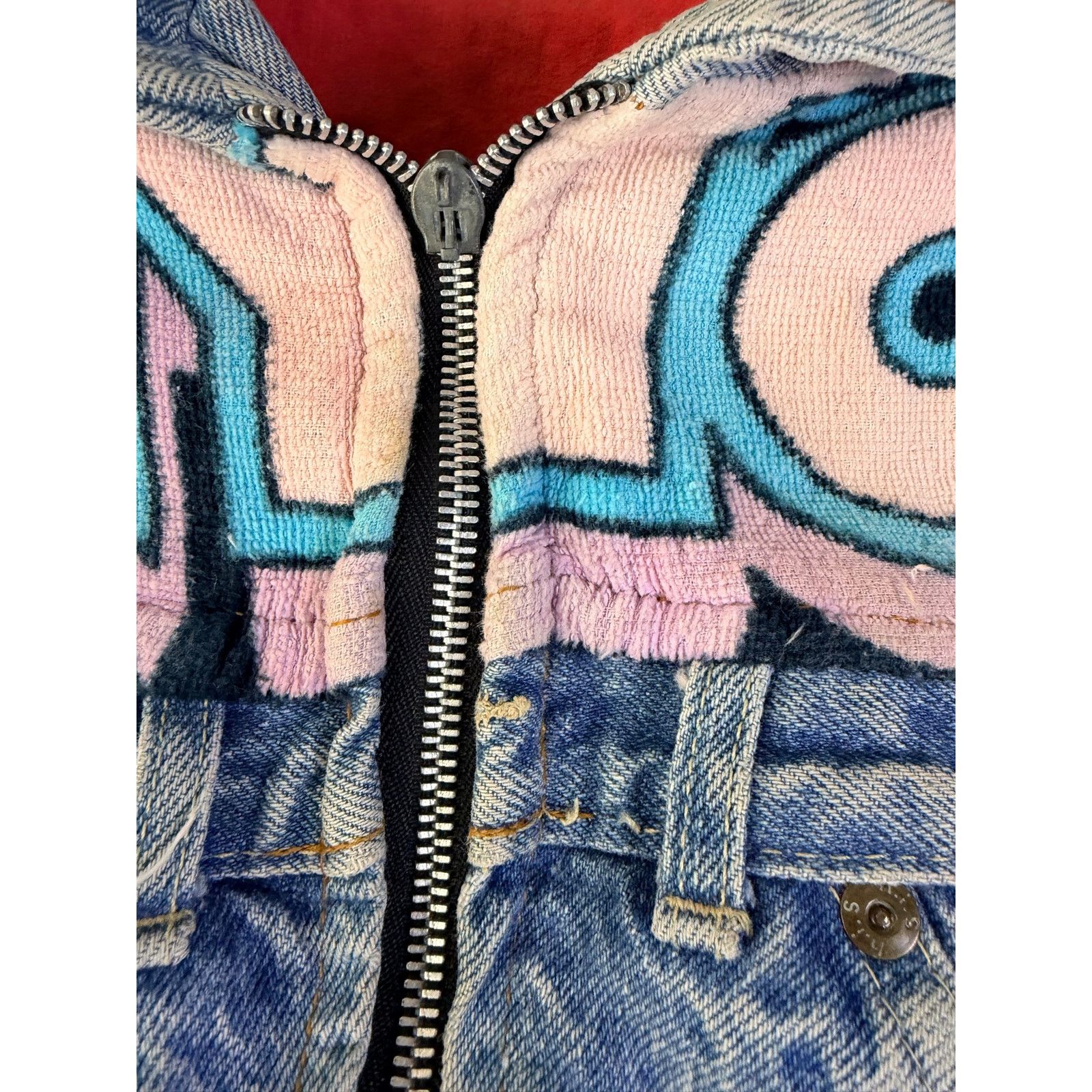 Too Cute Guetta Bros. 0260 Vtg 90s Too Cute Hollywood Tiny Toons Denim Jacket Size XS / US 0-2 / IT 36-38 - 4 Thumbnail