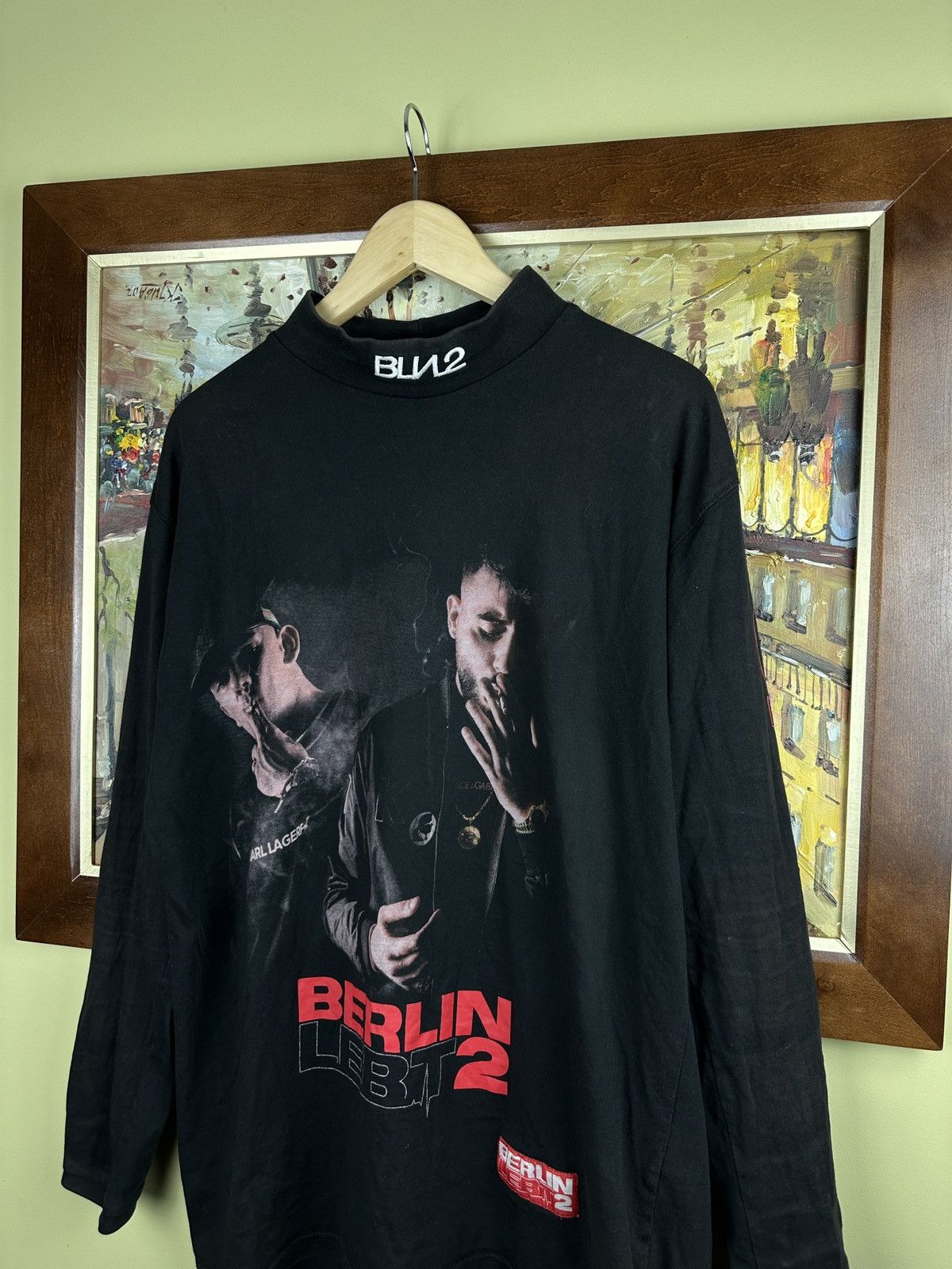 Rap Tees Berlin lebt 2 rap German album longsleeve tee T-shirt Size US L / EU 52-54 / 3 - 2 Thumbnail