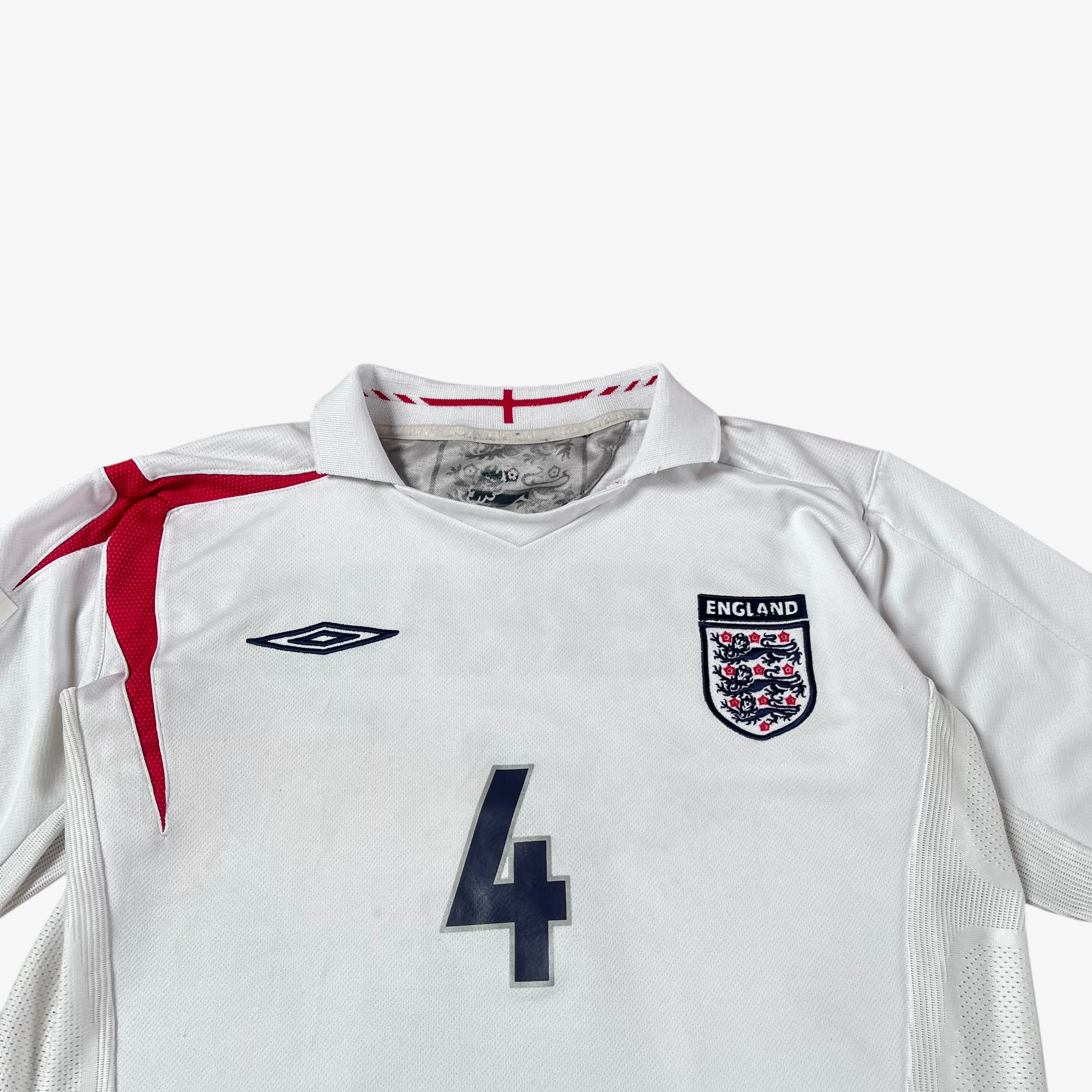 Umbro Vintage Y2K Men's England 2006 Gerrard 4 Home Jersey Size US S / EU 44-46 / 1 - 3 Thumbnail