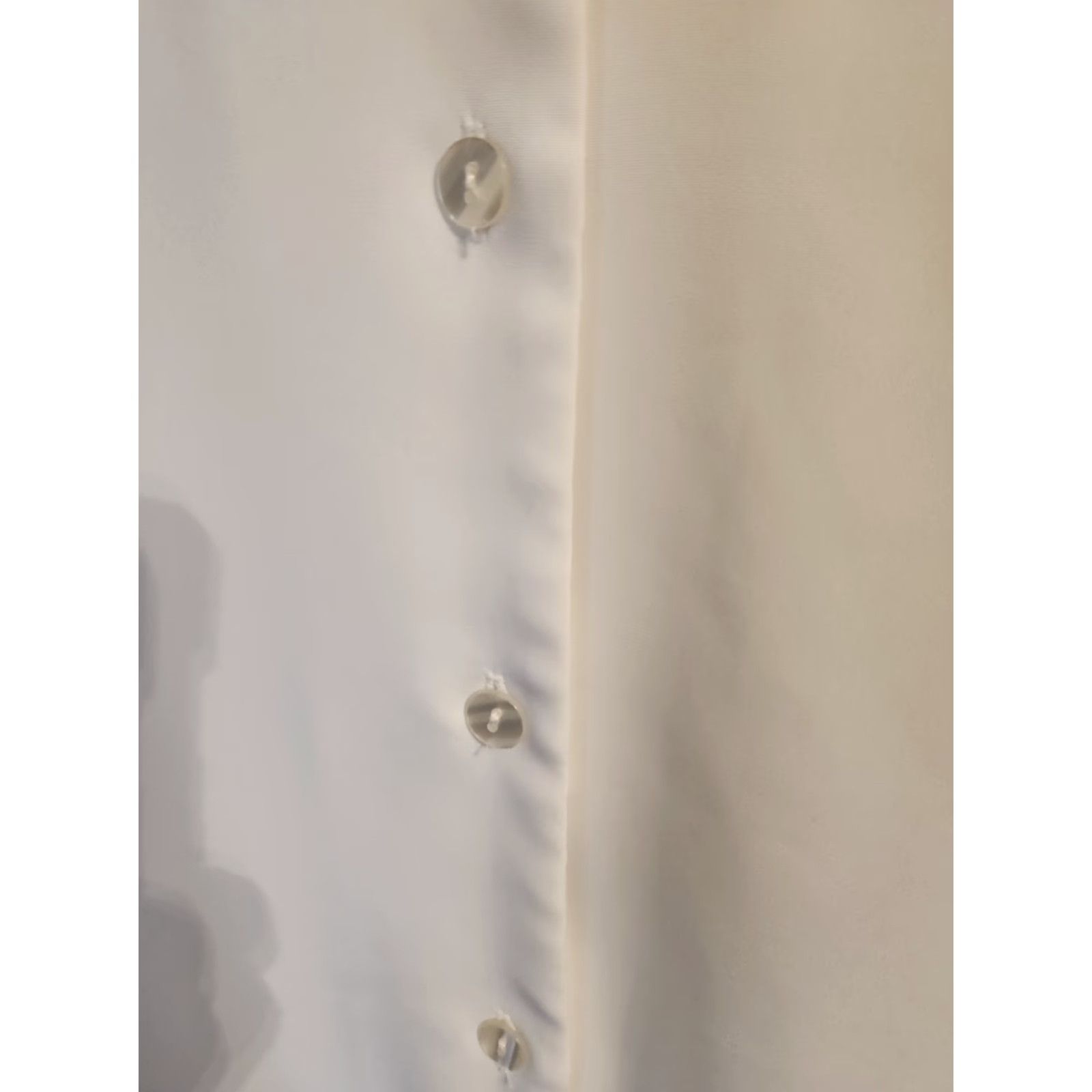 Vintage VINTAGE Laura Scott White Embroidered Floral Trim Button Front Top Boho 22W Plus Size 3XL / US 20-22 - 4 Thumbnail