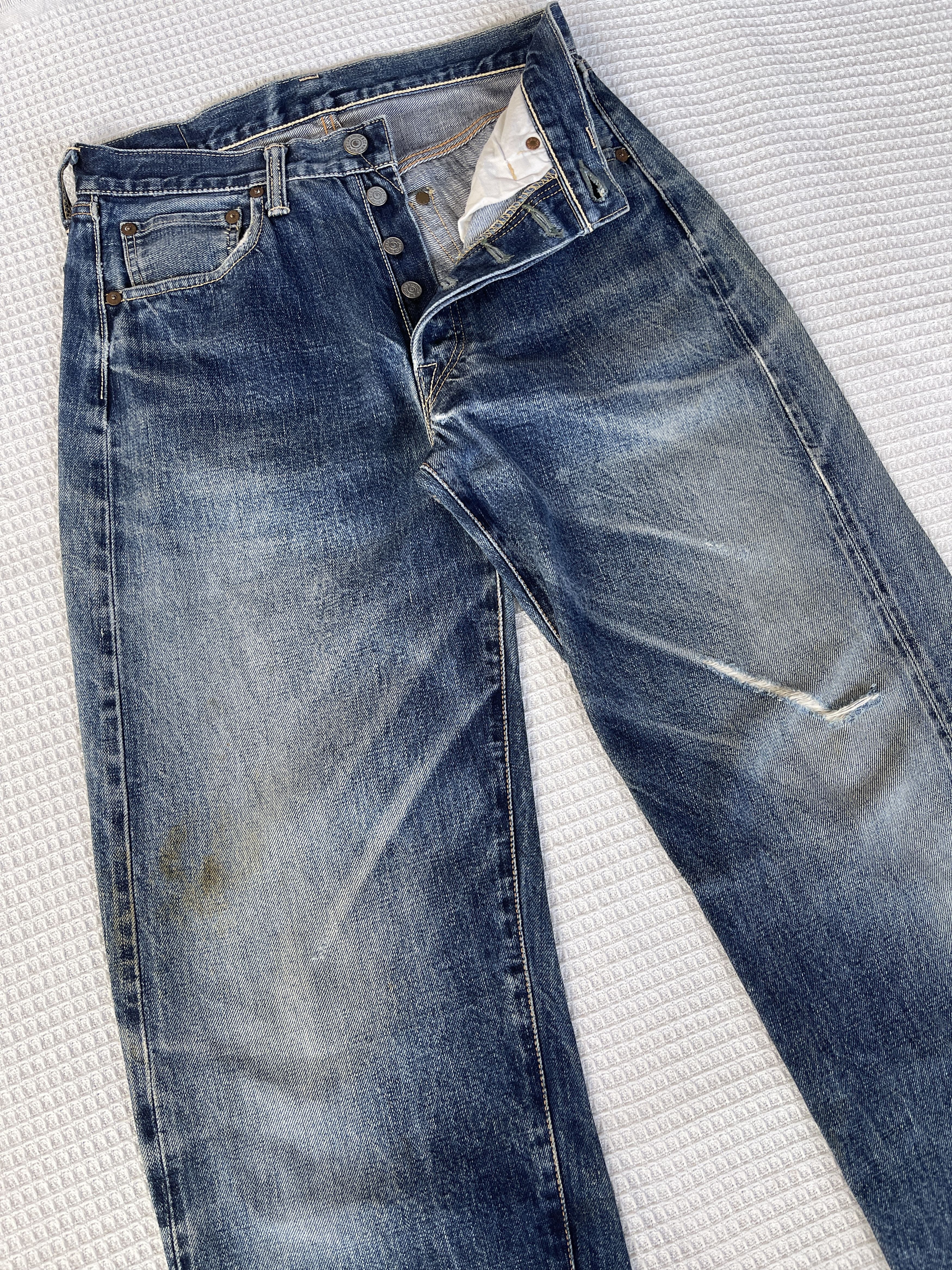 Japanese Brand Last Drop🔥Rare🔥Vtg PHERROW’S Selvedge Distressed Denim Jeans Size US 29 - 4 Thumbnail