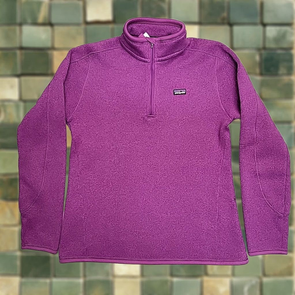 Patagonia Patagonia Better Sweater Womens M Purple 1/4 Zip Fleece Casual Pullover Outdoors - Gently Used Size M / US 6-8 / IT 42-44 - 1 Thumbnail
