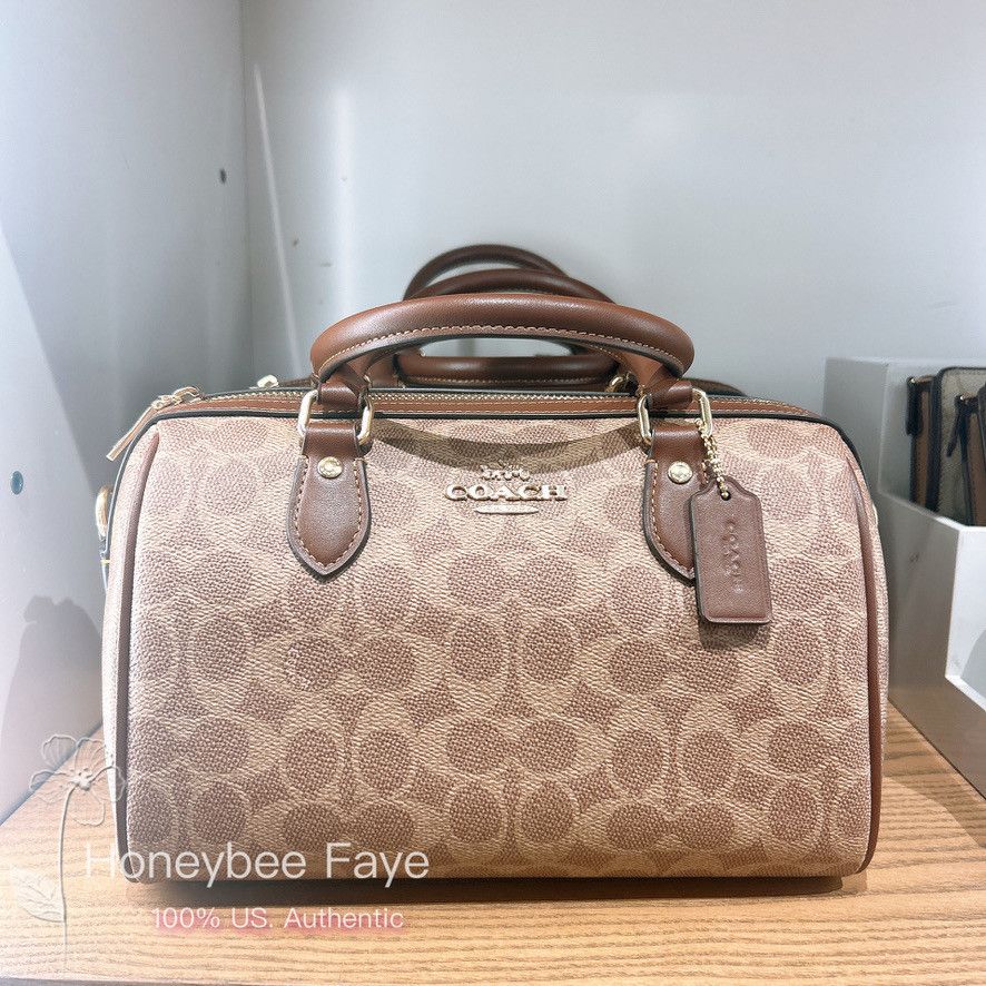 Coach Rowan Satchel Bag In Signature Canvas CV961 Size ONE SIZE - 7 Thumbnail