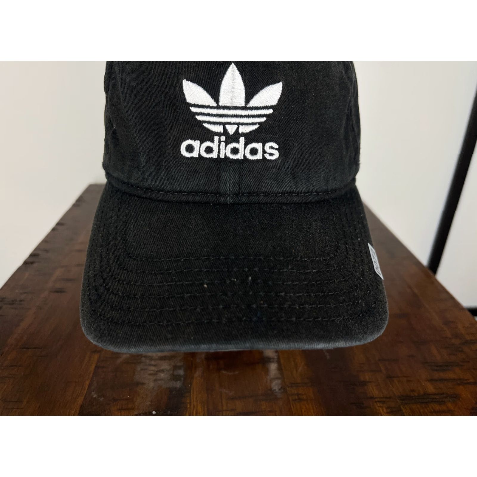 Adidas Adidas Hat Cap One Size Black 3 Stripes Cotton Golf Logo Adjustable Baseball Cap Mens Men’s Sun Hat Size ONE SIZE - 4 Thumbnail