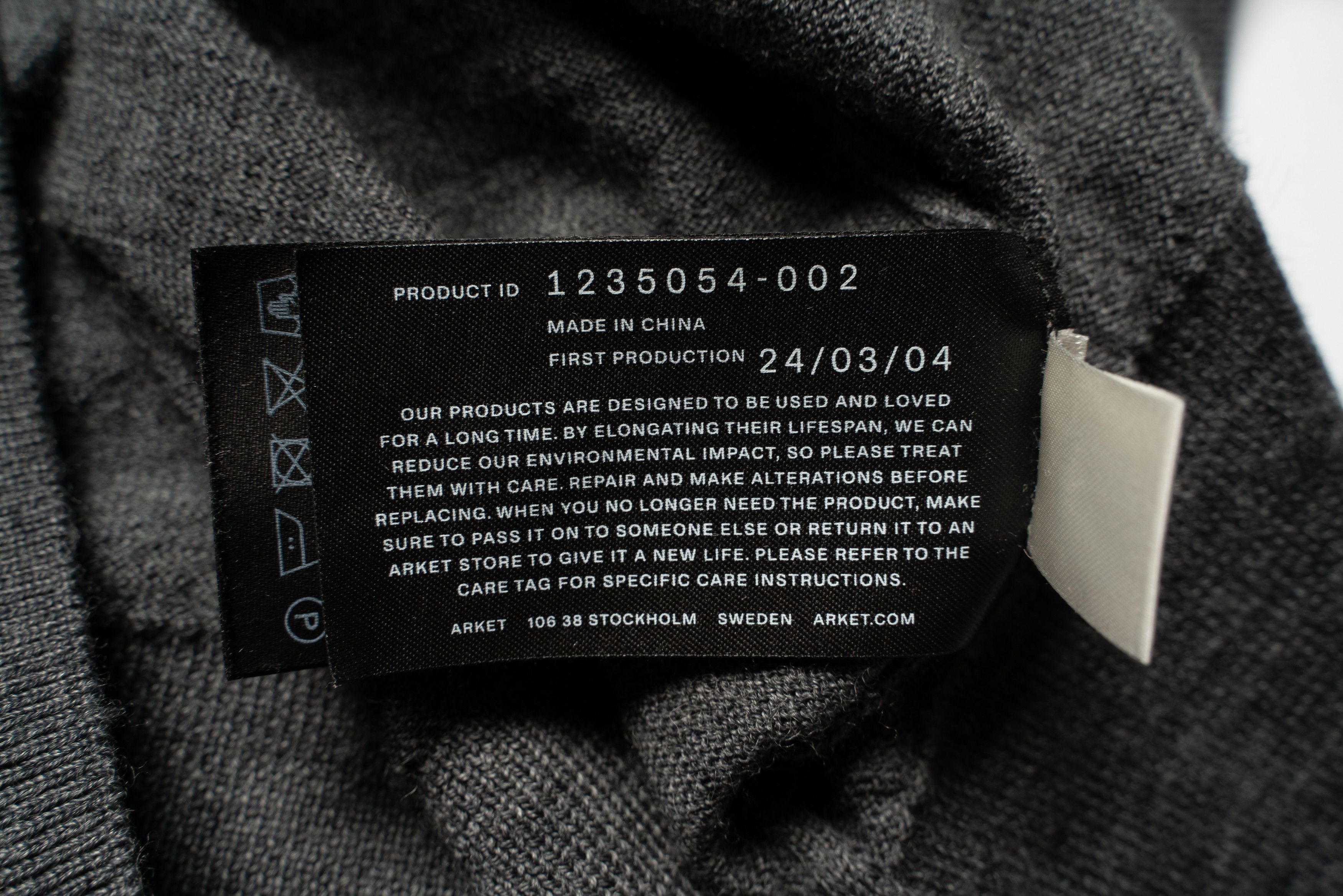 Arket 🔴 ARKET Grey Wool Cardigan Crew Neck Size M / US 6-8 / IT 42-44 - 8 Thumbnail