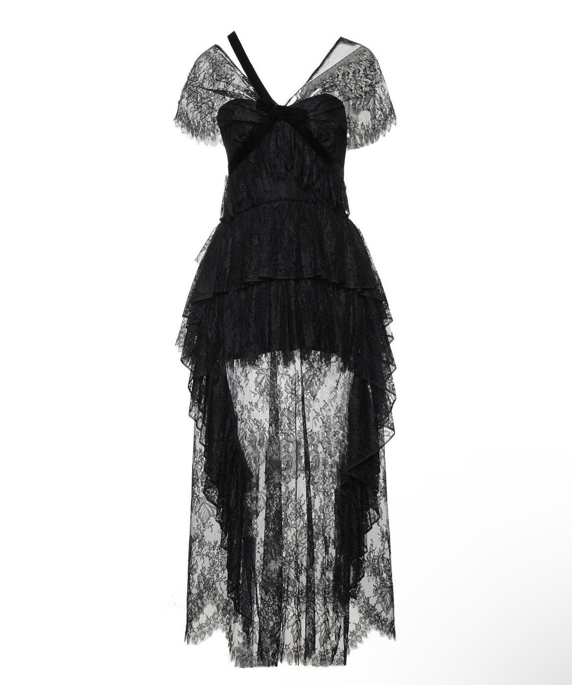 Other Vivetta Black Lace Bow Dress size IT 42 Size M / US 6-8 / IT 42-44 - 2 Thumbnail