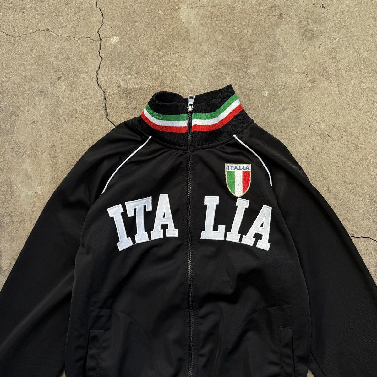 Vintage Y2K ITALIA BIG LOGO TRACK JACKET LIKE KAPPA BLOKE CORE Size L / US 10 / IT 46 - 3 Thumbnail