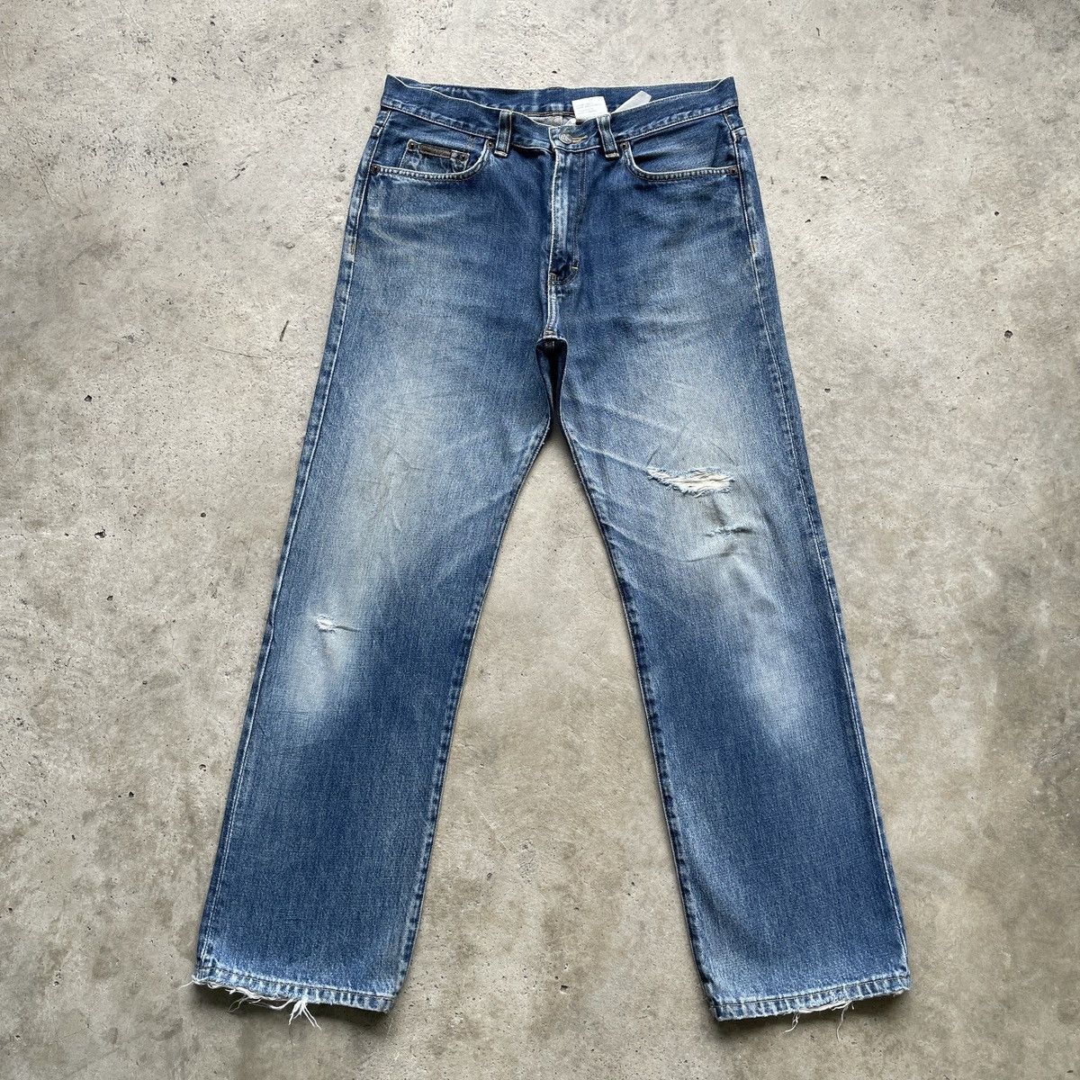 Calvin Klein Vintage Calvin Klein Jeans Faded Distressed Denim Pants W32 Size US 32 / EU 48 - 1 Thumbnail
