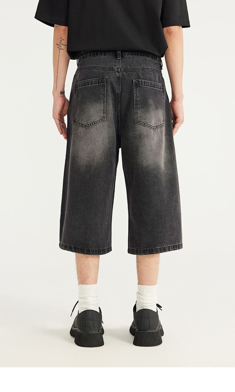 Japanese Brand Trendy Washed Jorts Jeans Size US 31 - 5 Thumbnail