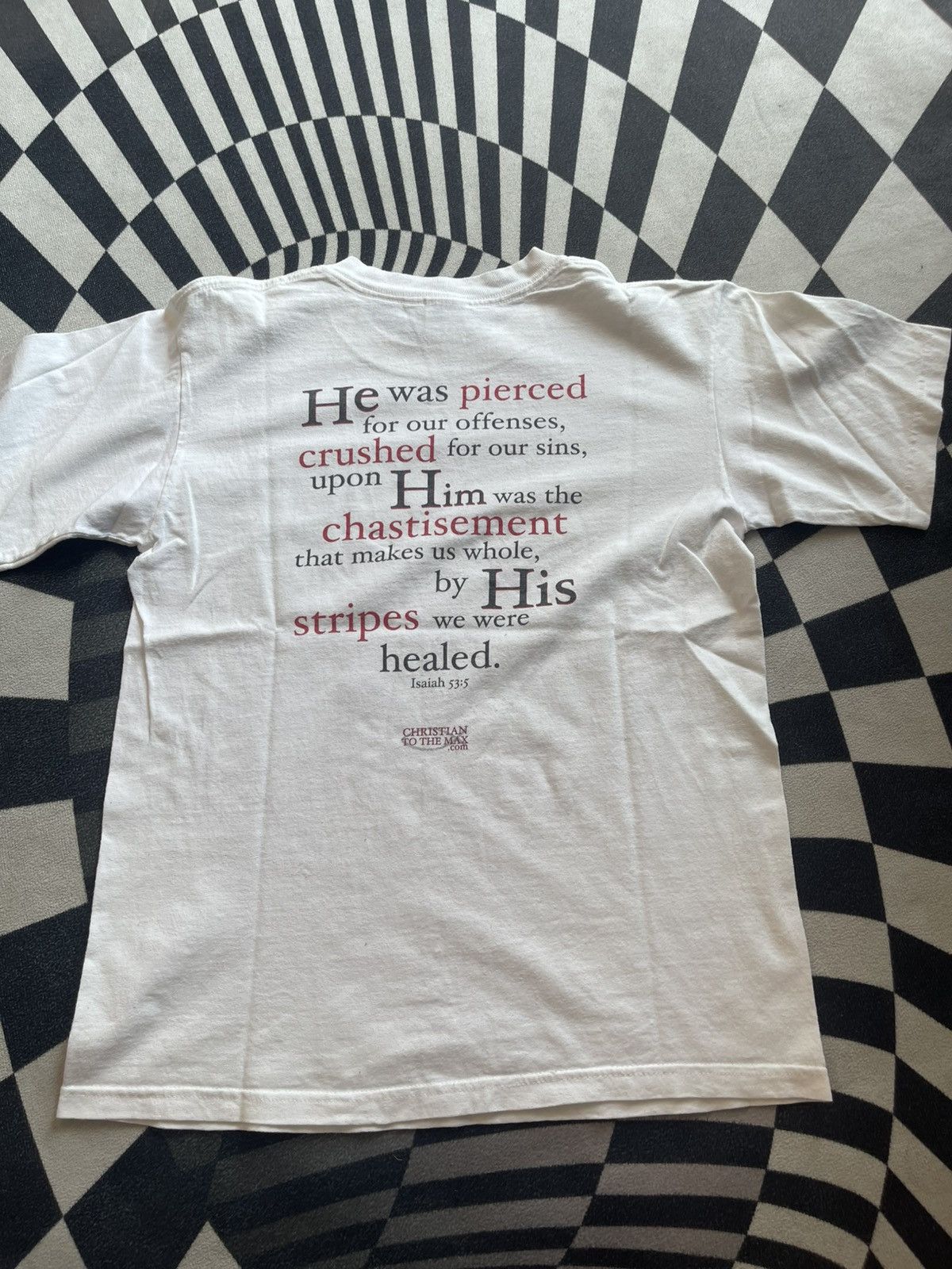 Vintage Vintage 2004 His Passion Your Salvation Jesus T-Shirt Anvil Size US M / EU 48-50 / 2 - 6 Thumbnail