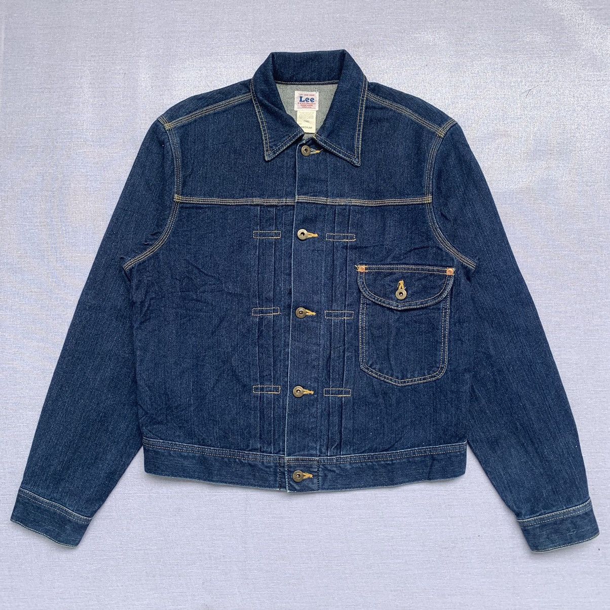 image of Lee Cowboy Trucker Denim Jeans Type 1 in Blue, Men's (Size Medium)