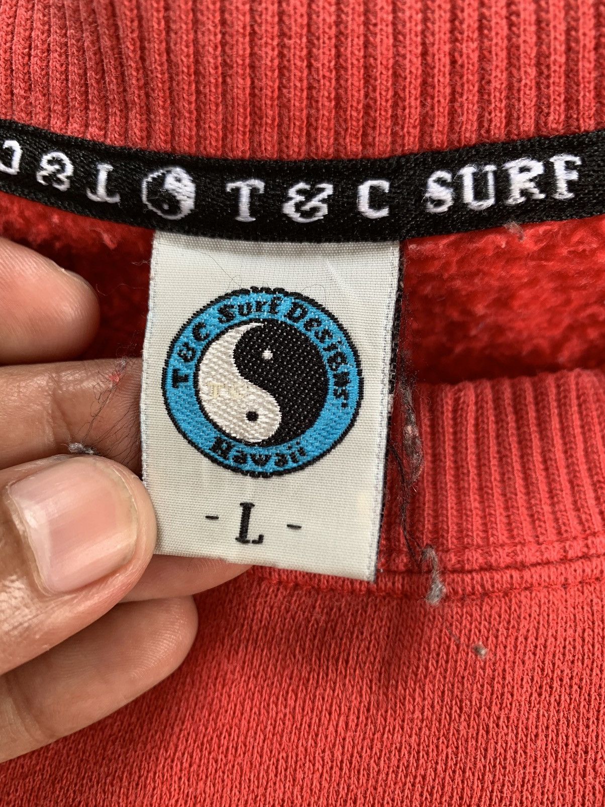 Vintage T&C SURF DESIGN HAWAII SWEATSHIRT Size US L / EU 52-54 / 3 - 15 Thumbnail