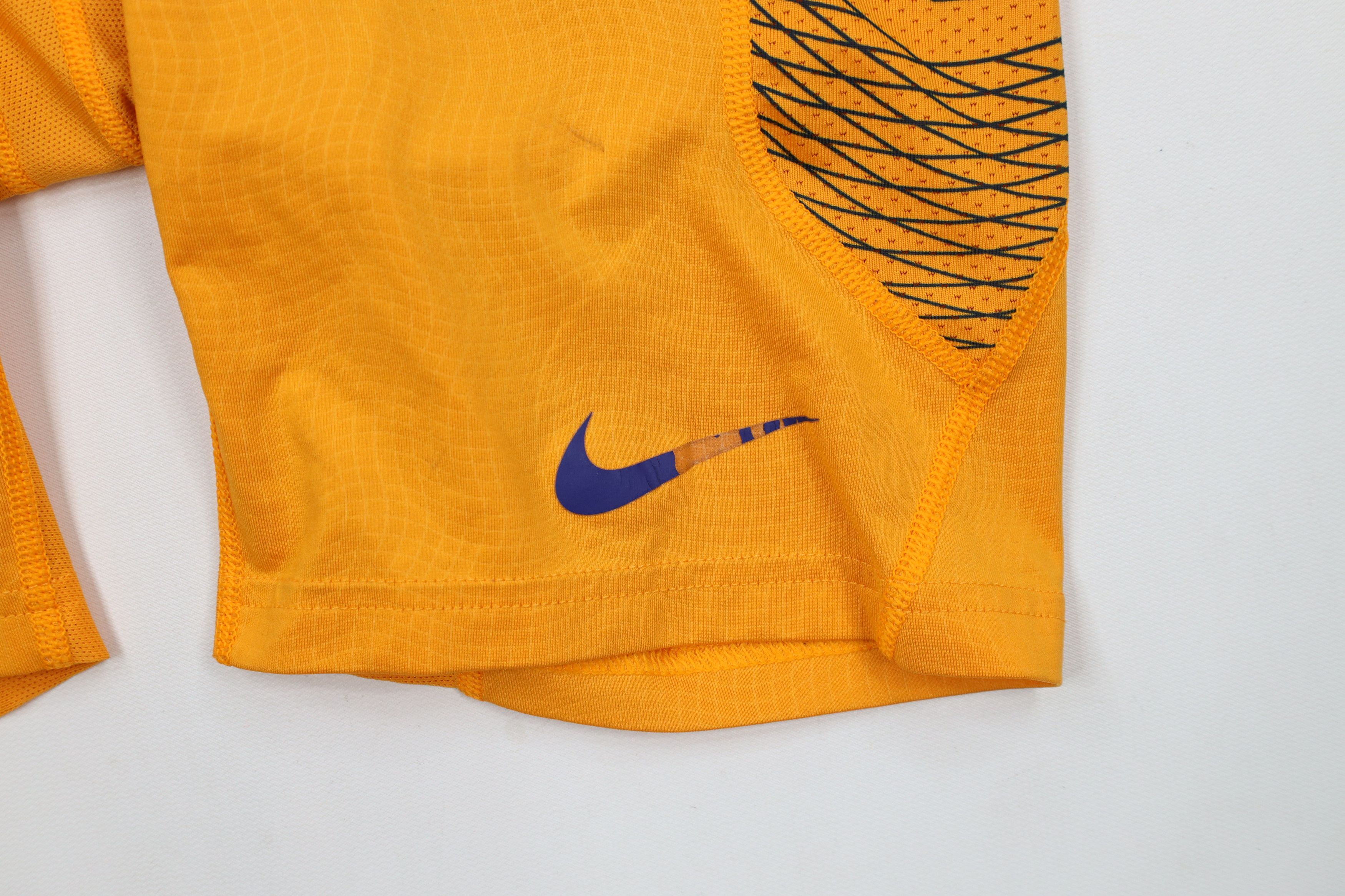 Nike × Vintage Nike Pro Combat Spandex Training Shorts Half Tights Orange Size US 36 / EU 52 - 5 Thumbnail