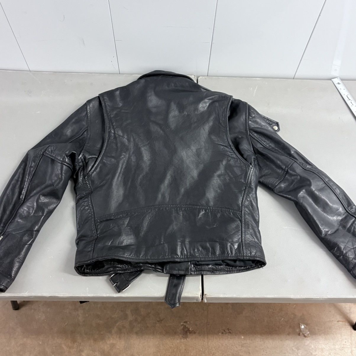 Other Black Genuine Cowhide Motorcycle Jacket - XS/S Size XS / US 0-2 / IT 36-38 - 4 Thumbnail