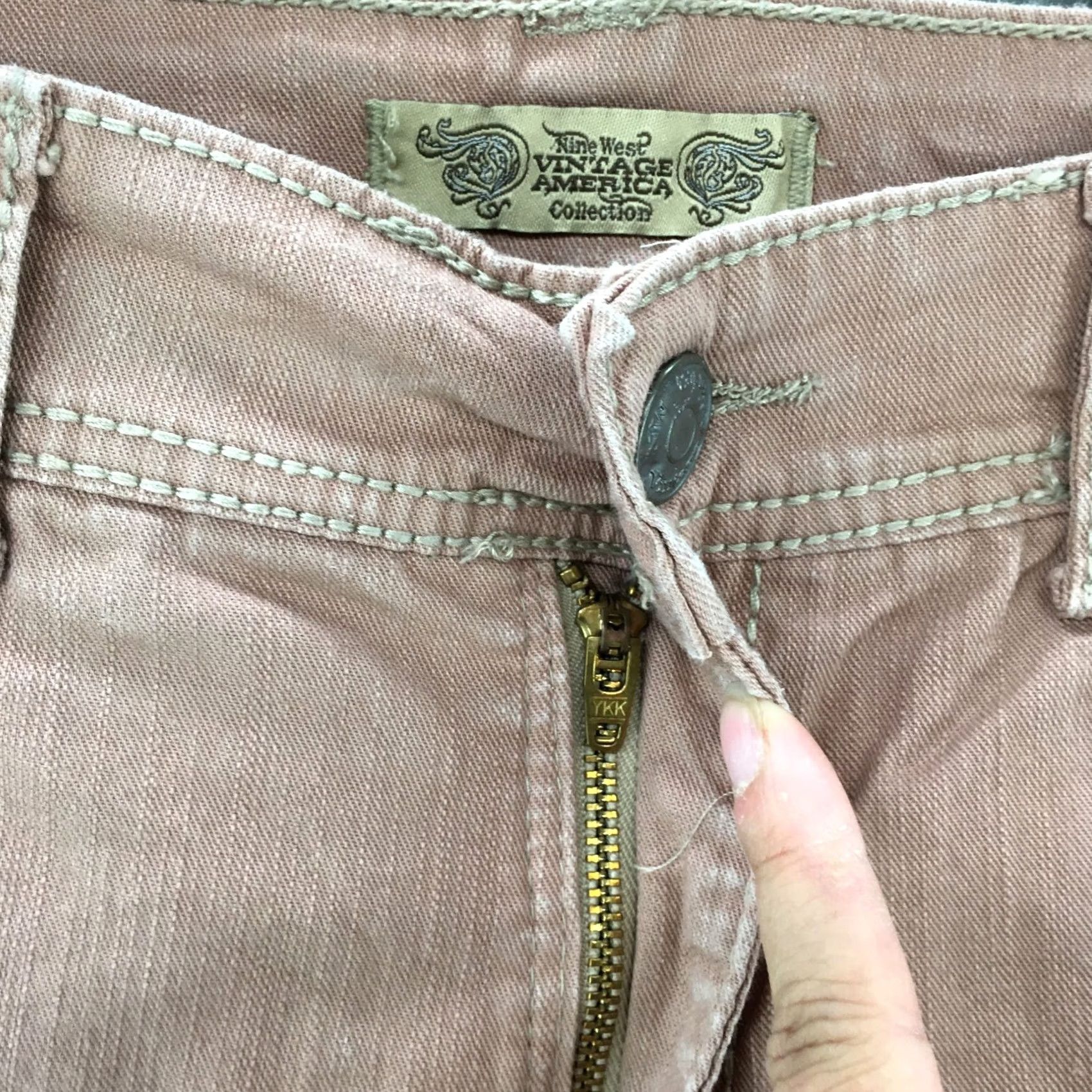 Nine West VINTAGE Nine West Skimmer Shorts Womens 14/32 Dusty Pink Mid Rise Flat Front Zip Size 36" / US 14 / IT 50 - 3 Thumbnail