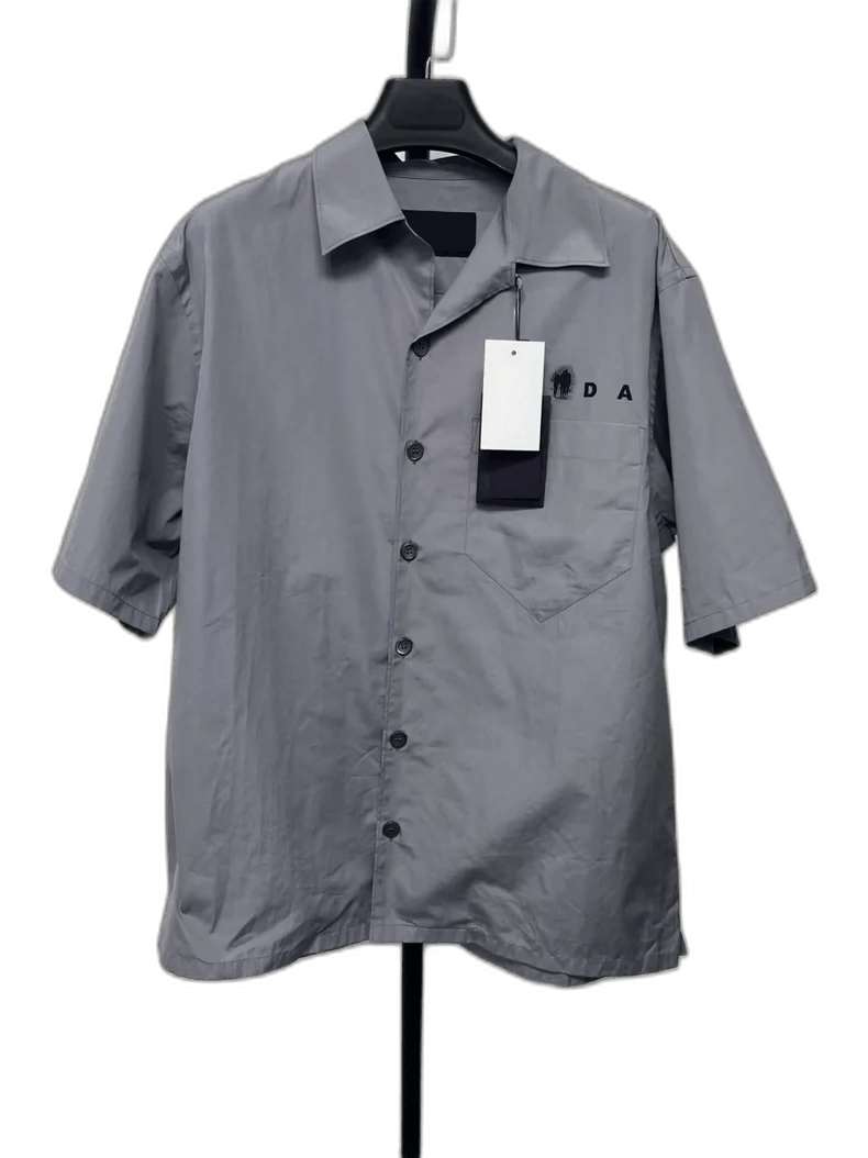 Prada Prada Logo Print Short Sleeve Casual Shirt-2506 Size US M / EU 48-50 / 2 - 1 Thumbnail
