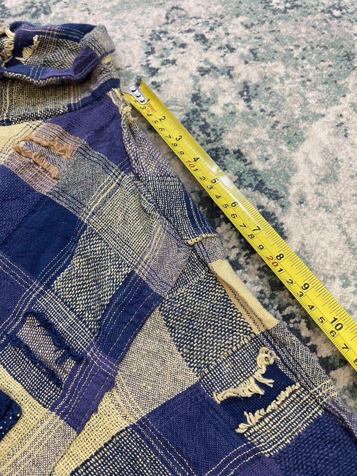 Sugar Cane Sugar Cane Sashiko Boro Patchwork Pocket Shirt Size US M / EU 48-50 / 2 - 16 Thumbnail