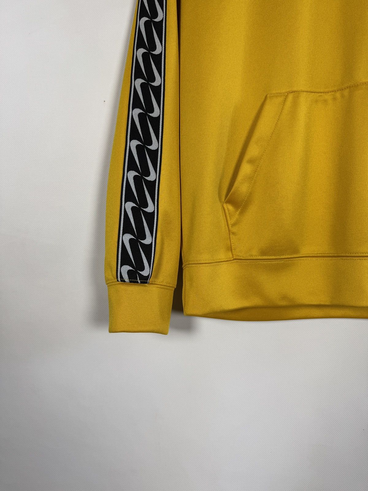 Nike Nike Tape Poly Over The Head Hoodie Swoosh Logo Yellow Small Size S / US 4 / IT 40 - 4 Thumbnail