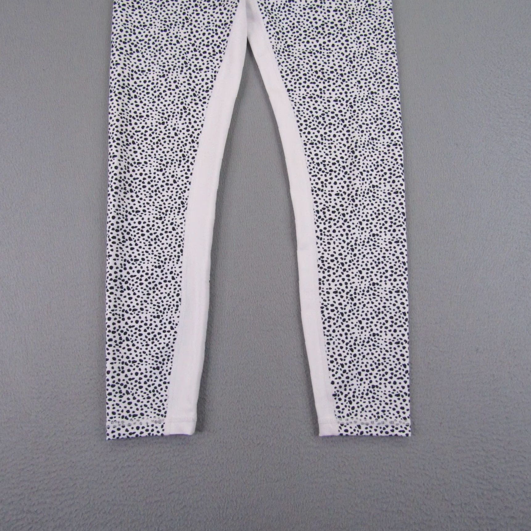 Vintage Allfenix Leggings Womens Small White Black Spots Athletic Pants High Waist Gym Size 28" / US 6 / IT 42 - 3 Thumbnail