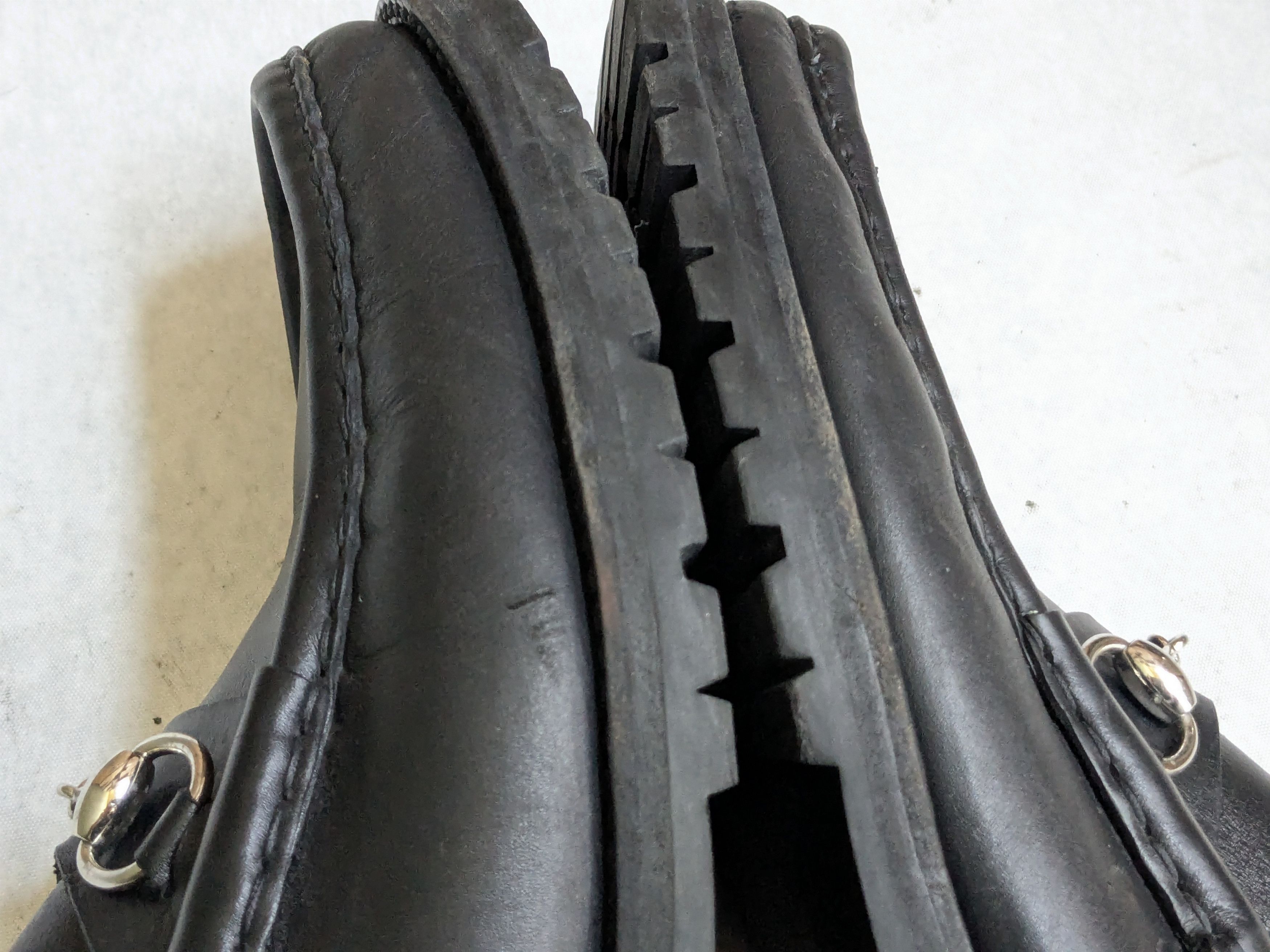 Gucci Gucci Horsebit Loafers Black Leather 12.5 Rubber Size US 12.5 / EU 45-46 - 5 Thumbnail
