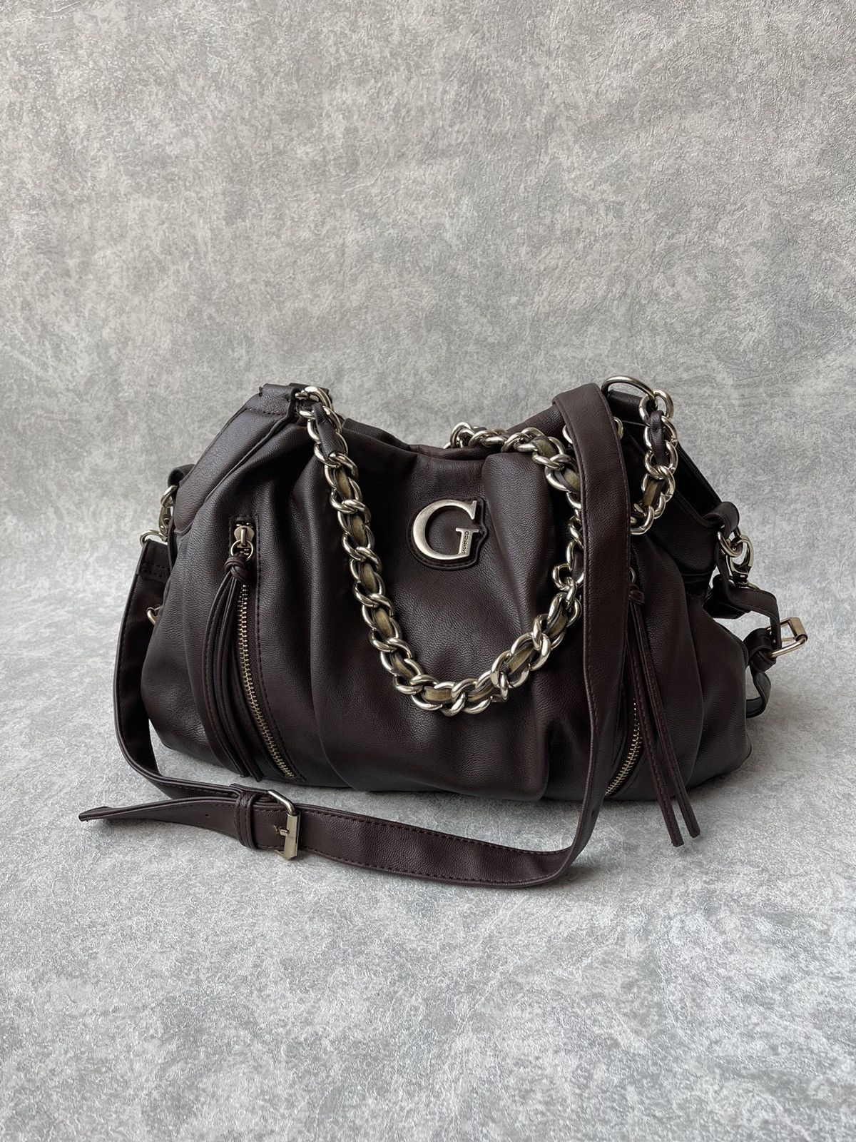 Guess 90s Vintage Guess Zippered Belt Shoulder Bag Size ONE SIZE - 1 Thumbnail