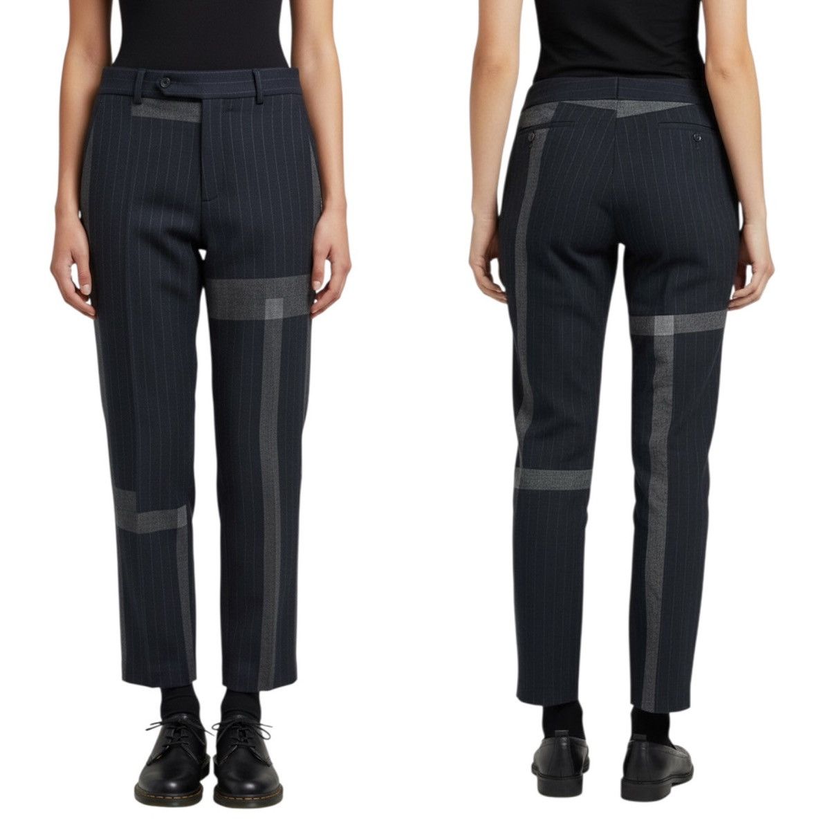 Comme des Garcons Comme des Garçons 2003 Wool Patchwork Trousers EK-P019 Japan Size 31" - 1 Thumbnail