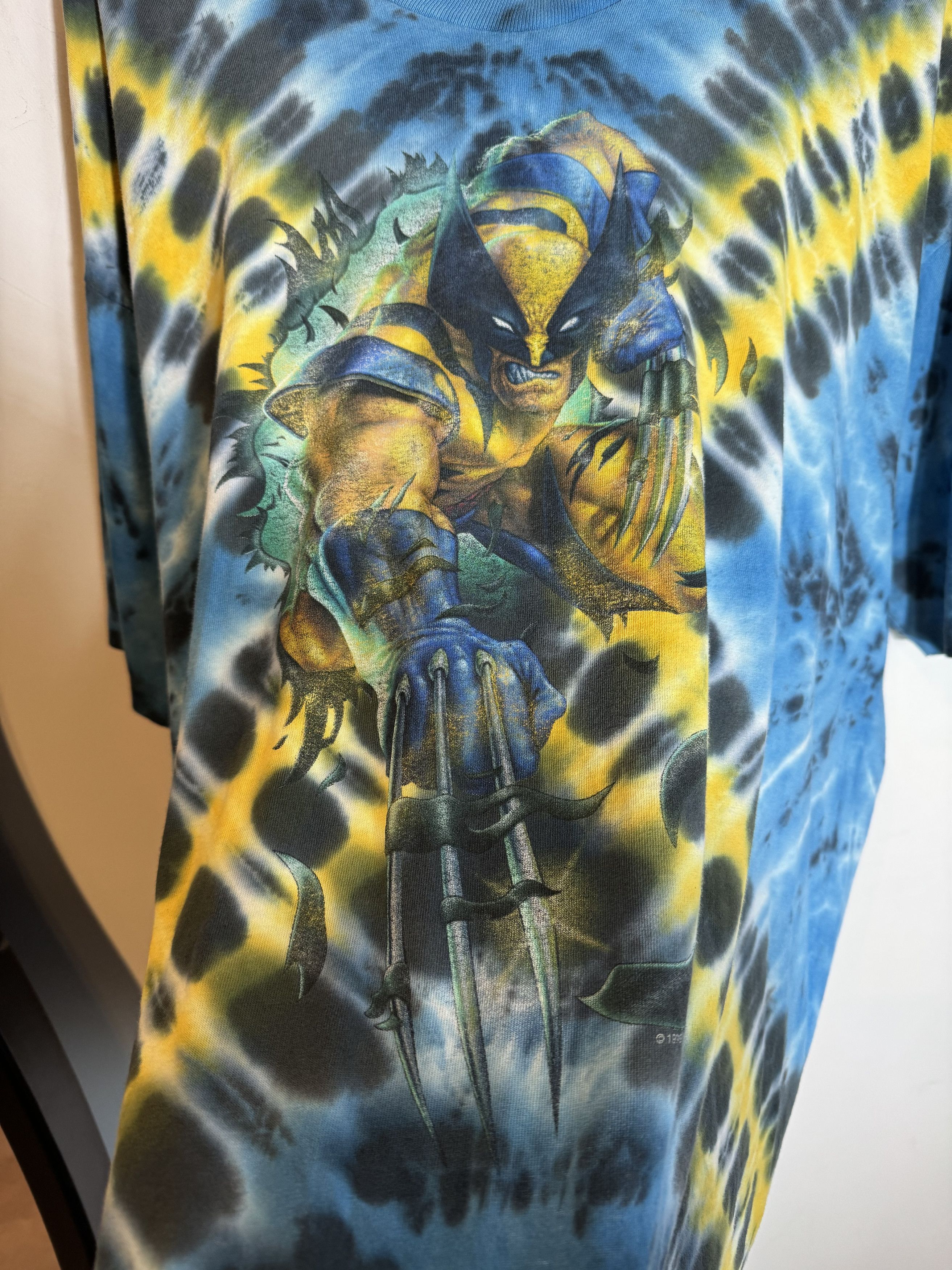 Marvel Comics × Vintage 1999 Marvel Wolverine Tie Dye X Men Tee Size XL Size US XXL / EU 58 / 5 - 2 Thumbnail
