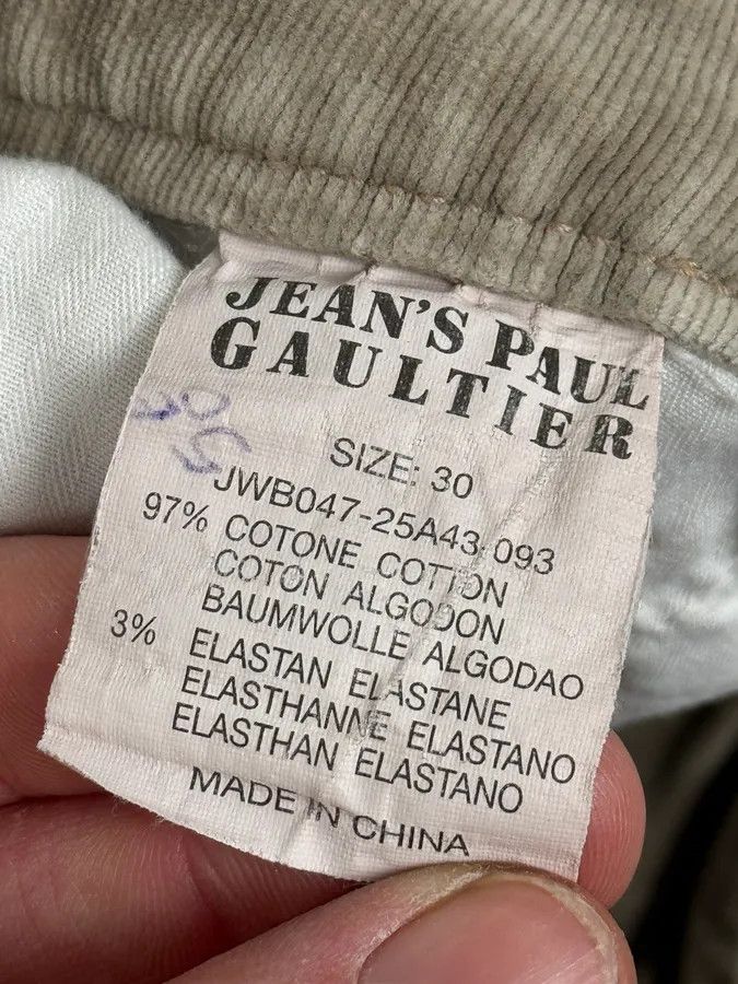 Jean Paul Gaultier 2000s Jean Paul Gaultier Beige Multi Pockets Cargo Aviator Velvet Pants Size US 30 / EU 46 - 13 Thumbnail