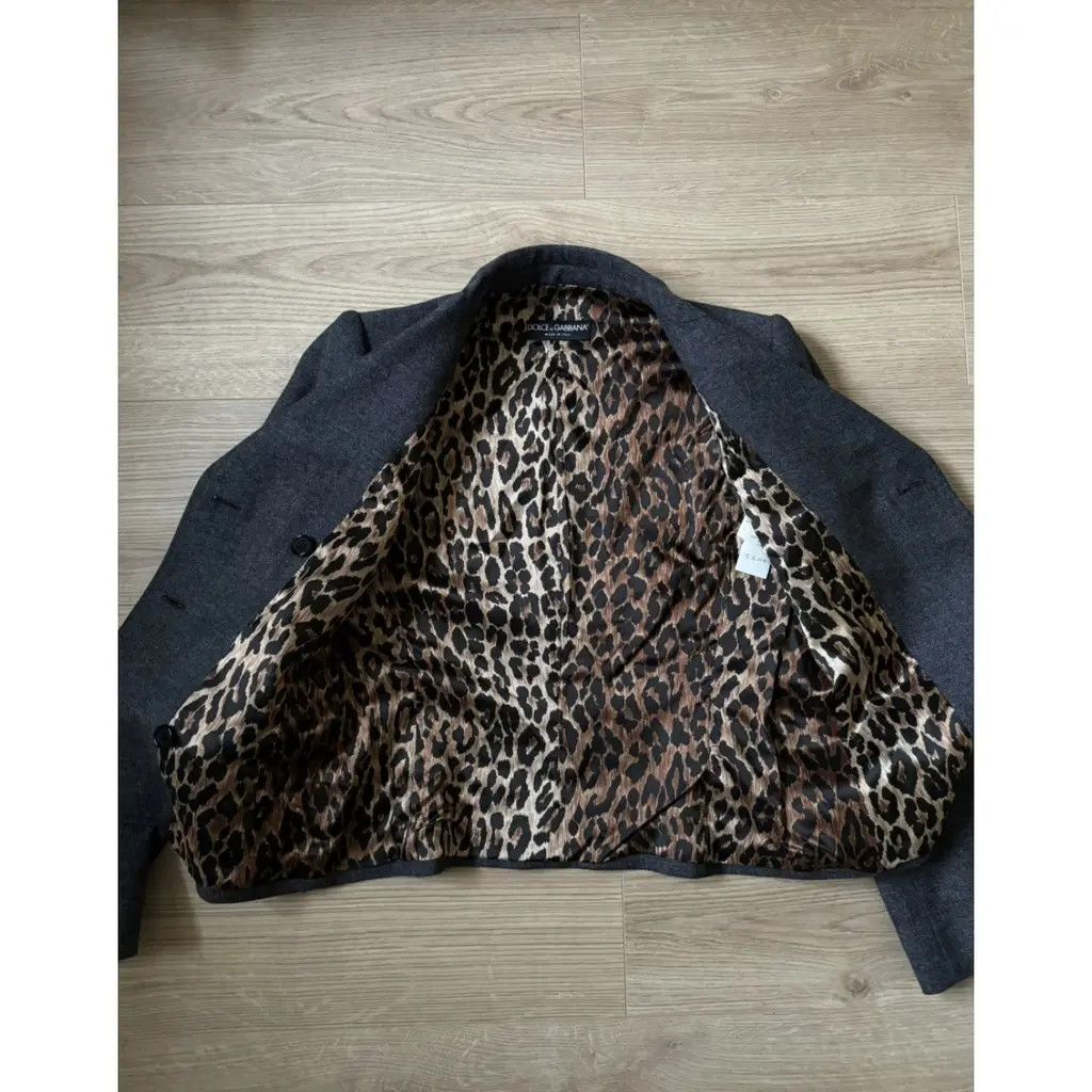 Dolce & Gabbana Dolce & Gabbana Grey Wool Double Breasted Blazer Size 42 IT Size M / US 6-8 / IT 42-44 - 4 Thumbnail