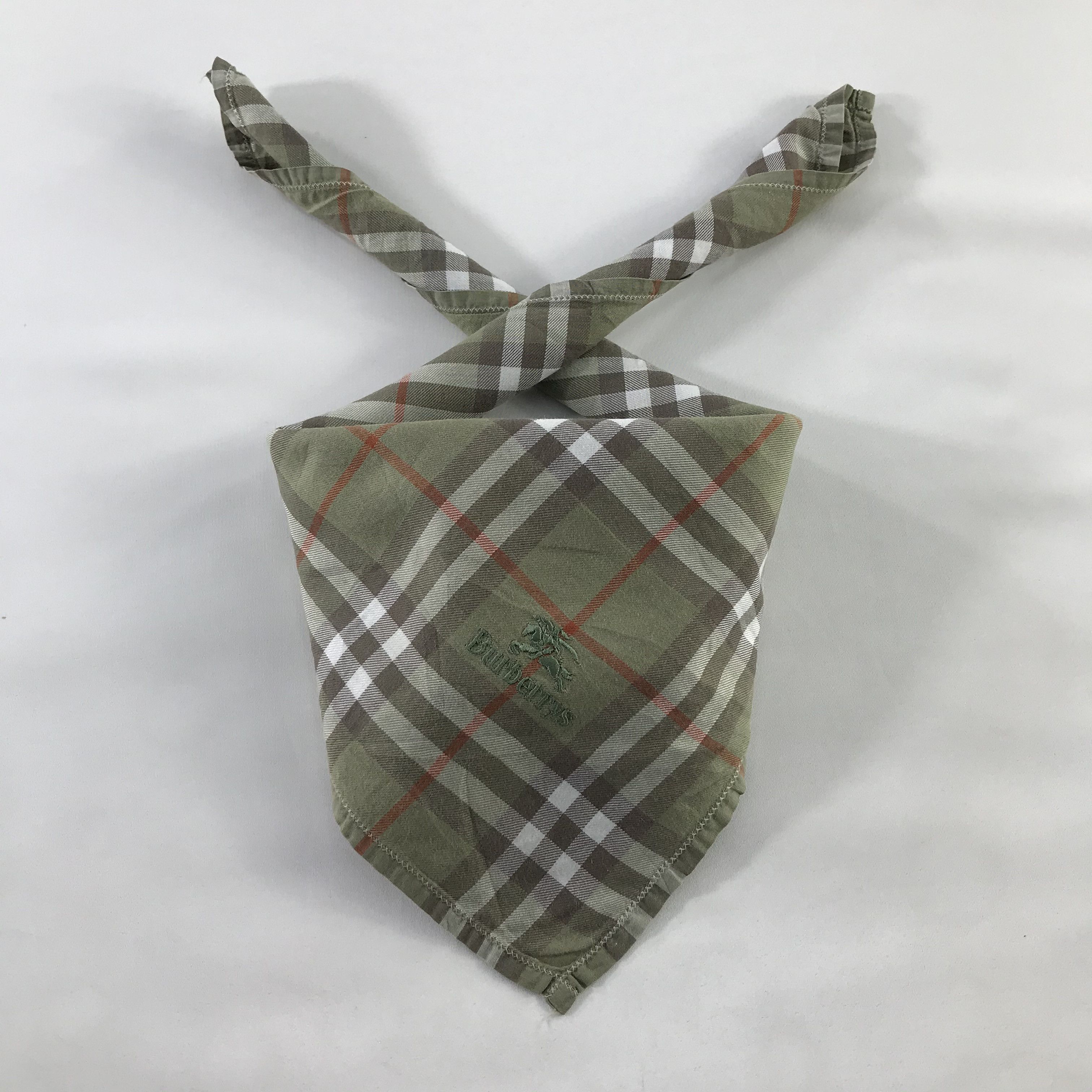 Burberry × Vintage Burberry Bandana / Handkerchief / Neckerchief - S1167 Size ONE SIZE - 3 Thumbnail