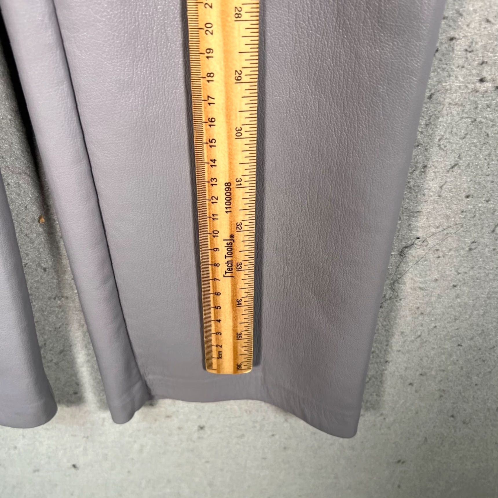 Vintage Wilfred Womens 2 Gray Faux Leather High-Rise Straight-Leg Pants Shirt Size 26" / US 2 / IT 38 - 6 Thumbnail