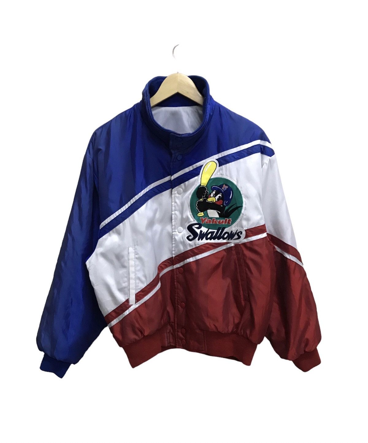 Vintage 90s Yakult Swallows Descente Varsity Bomber Jacket