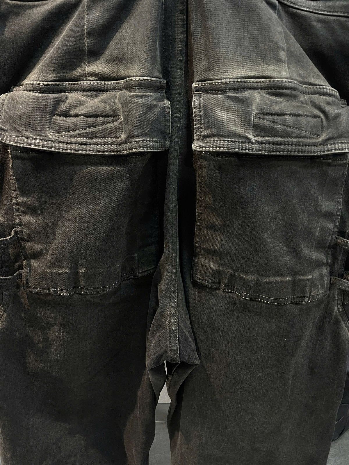 Rick Owens RICK OWENS Stefan Denim Cargo Pants Size US 30 / EU 46 - 4 Thumbnail