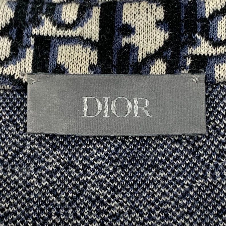 Dior Dior Black and white old flower full logo cotton knitted ja Size US S / EU 44-46 / 1 - 6 Thumbnail