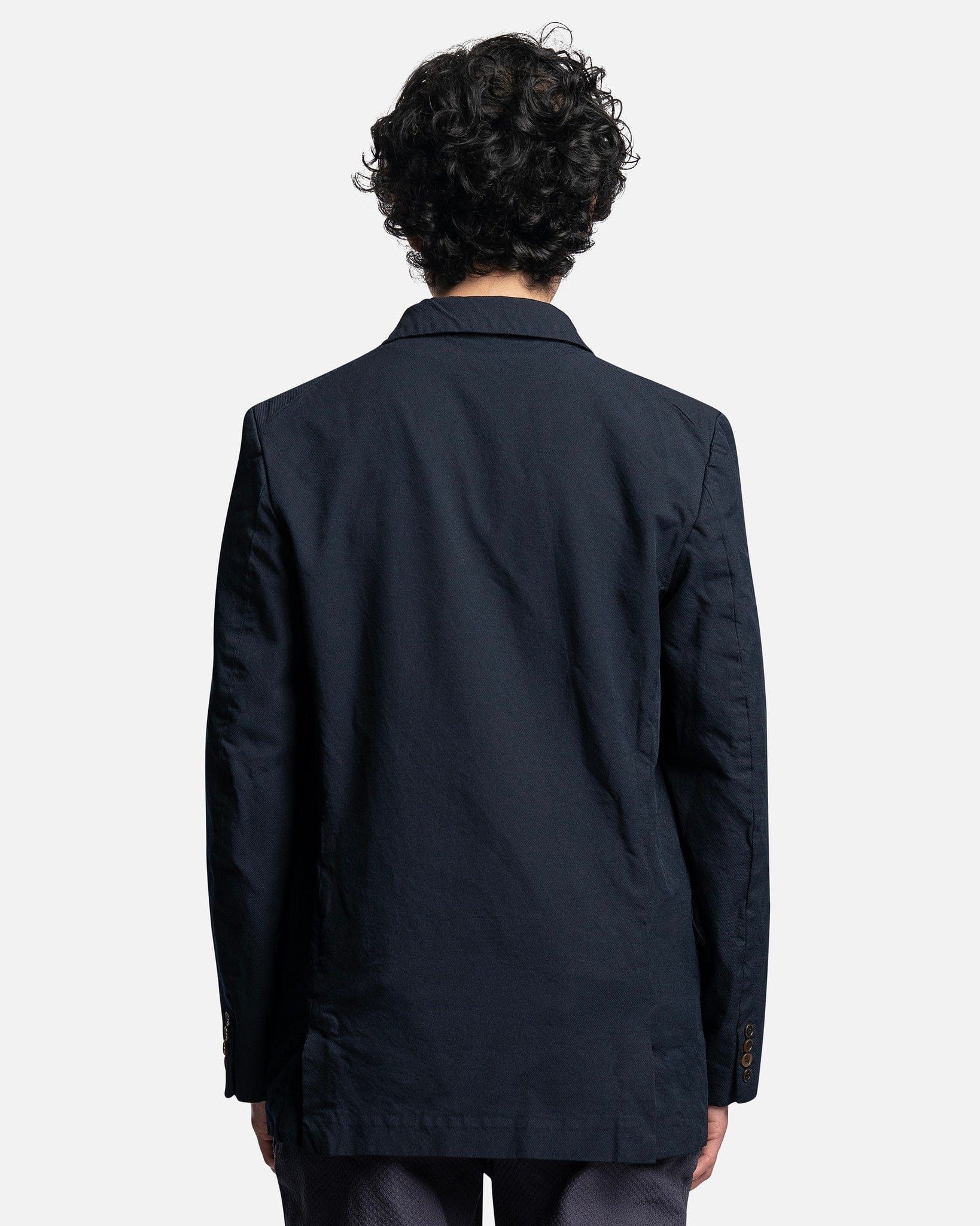 Comme des Garcons Navy Poly Blazer Size 36R - 8 Thumbnail
