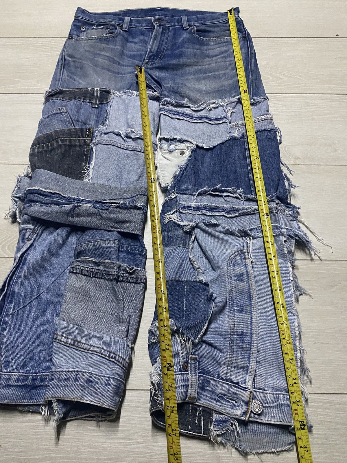 Levi's Crazy Levis 502 Sashiko Bro Patches Custom Jeans Size US 32 / EU 48 - 18 Thumbnail