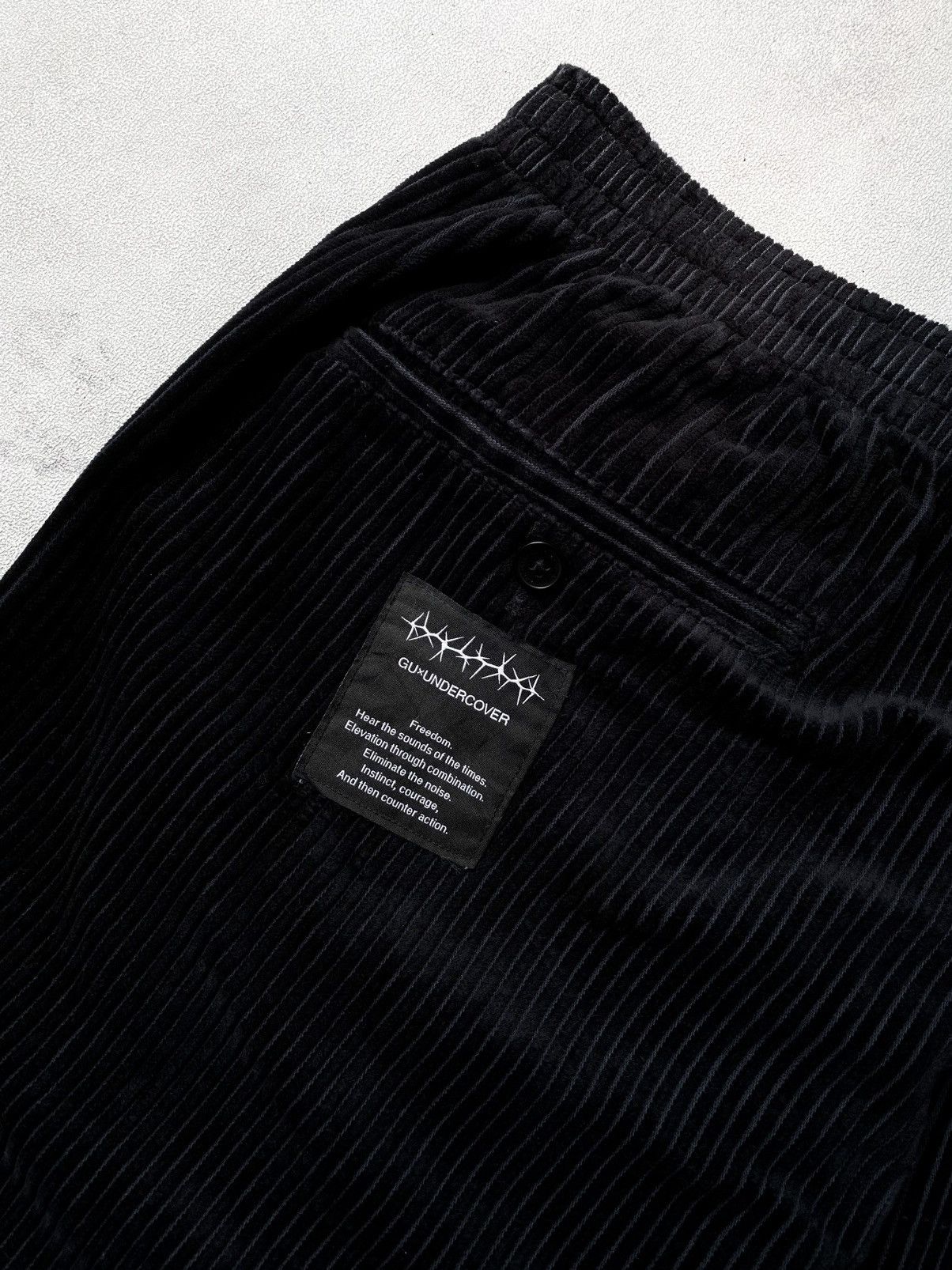 GU × Undercover GU x UNDERCOVER CORDUROY PANT BLACK Size US 34 / EU 50 - 5 Thumbnail