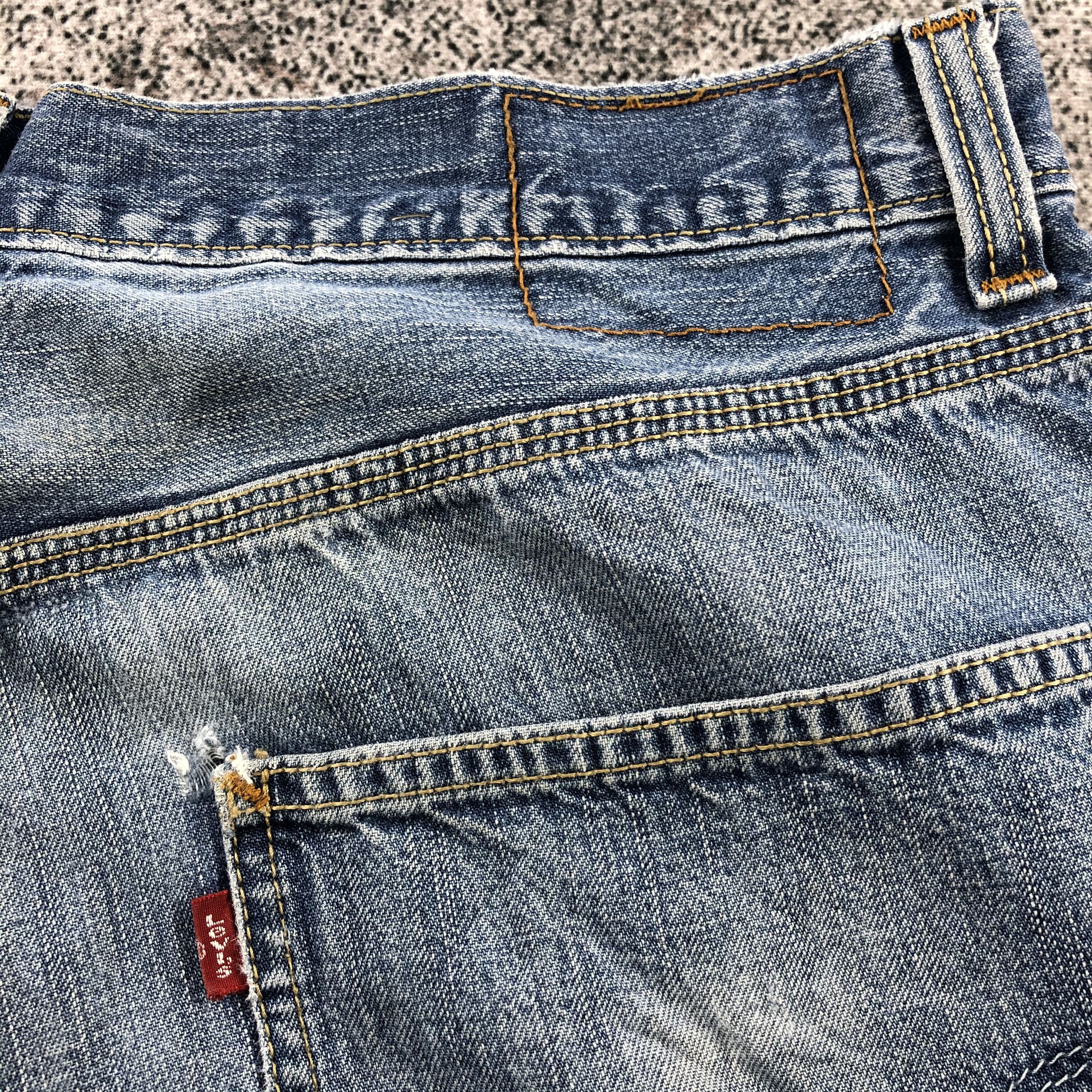 Levi's Vintage Levis Carpenter Jeans Faded Blue Baggy Size US 34 / EU 50 - 5 Thumbnail