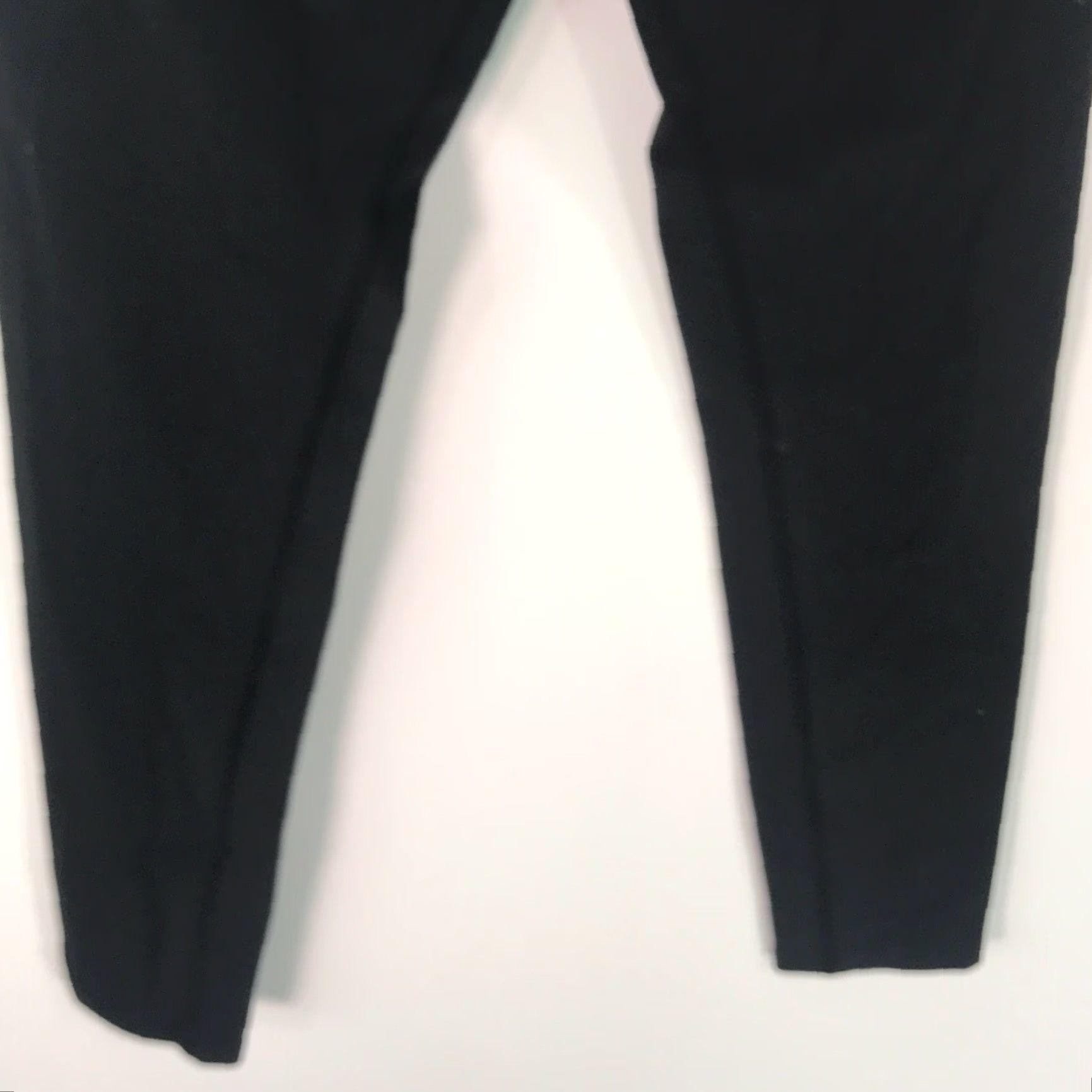 Vintage First Way Womens Black Yoga Pant Pull On Slim Skinny Size L 28 in Inseam 28 - 70% Polyester 30% Elastane Activewear Casual Size 26" / US 2 / IT 38 - 4 Thumbnail