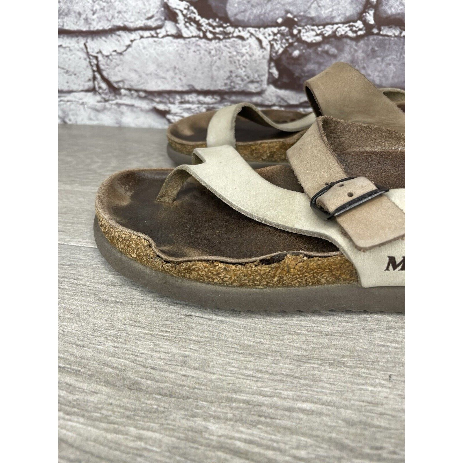Mephisto Mephisto Helen Beige Nubuck Leather Slides Casual Sandals Wo Size US 6 / IT 36 - 7 Thumbnail
