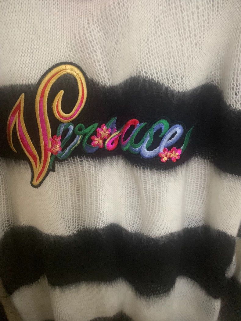 Versace Versace Black and white striped pullover sweater Size S / US 4 / IT 40 - 4 Thumbnail