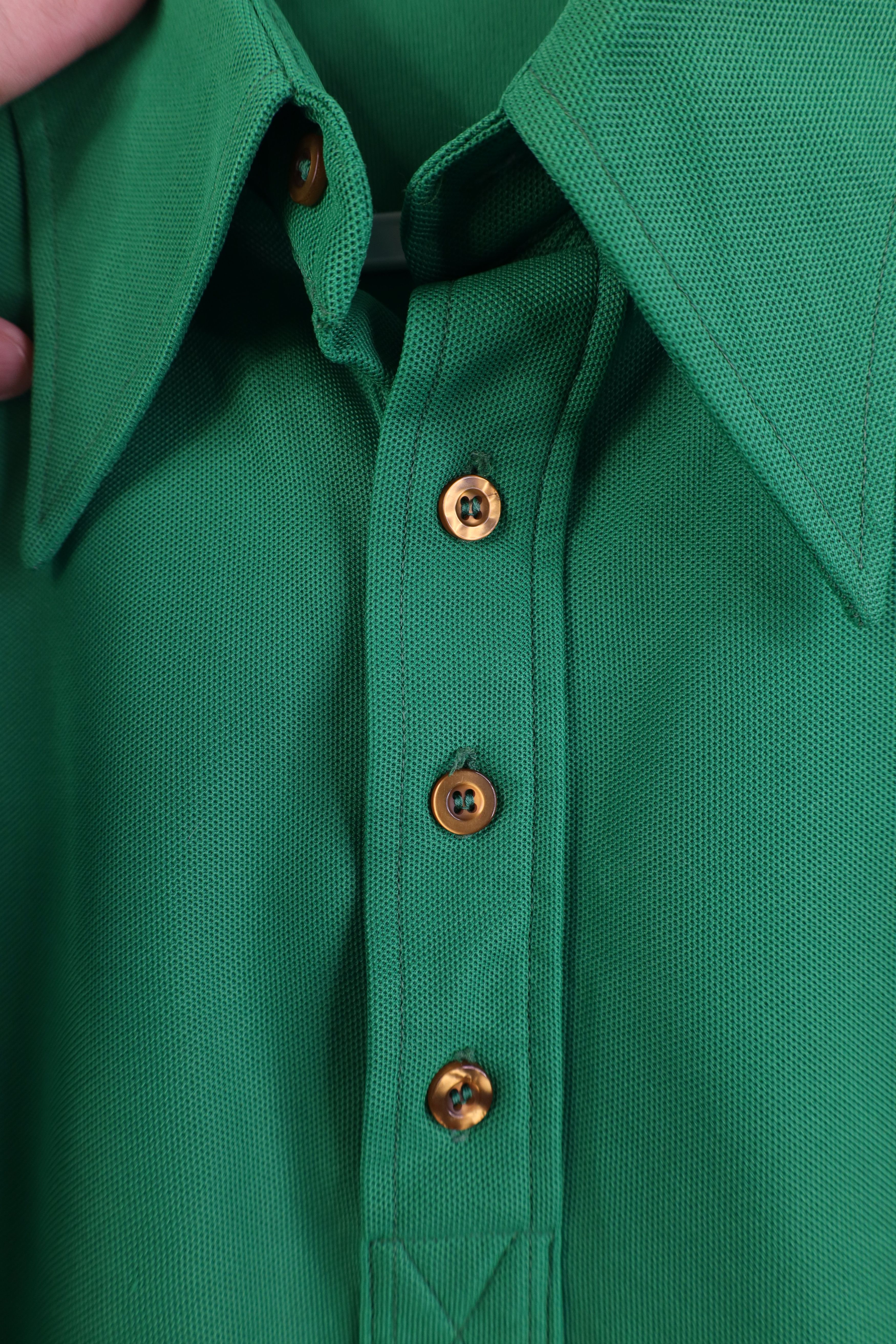 McGregor Vintage 50s 60s McGregor Collar Golf Polo Shirt Green USA Size US L / EU 52-54 / 3 - 7 Thumbnail