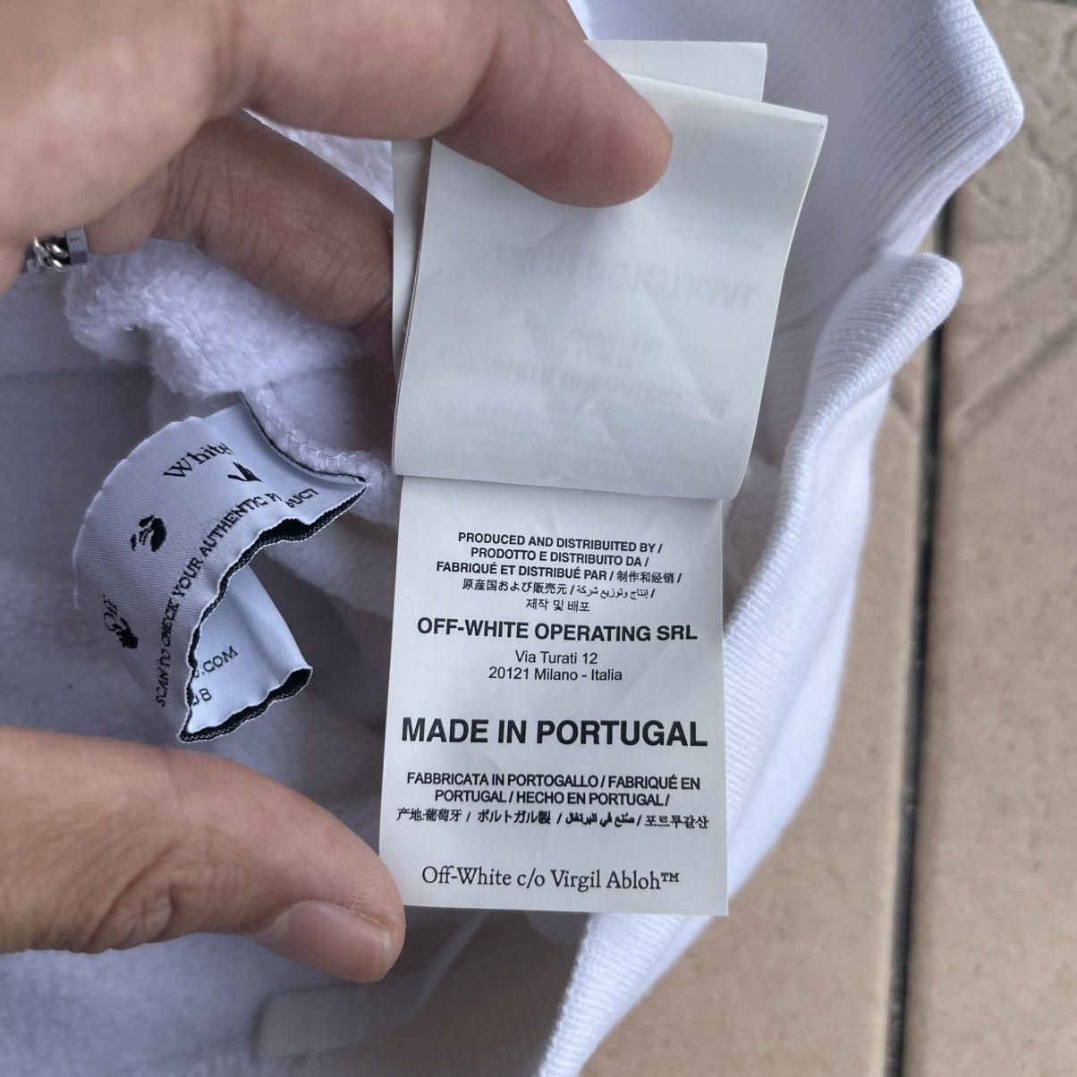 Off-White Off White Hoodie Black Paint Splatter (Refer Photo) Size US M / EU 48-50 / 2 - 21 Thumbnail
