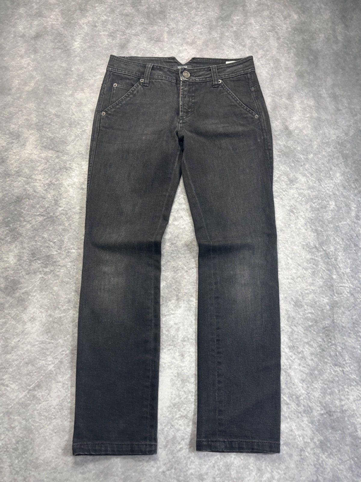 Versace × Versace Jeans Couture × Vintage Vintage Versace Jeans Couture Denim Cotton Italy 2000s VJC Size 27" / US 4 / IT 40 - 1 Thumbnail