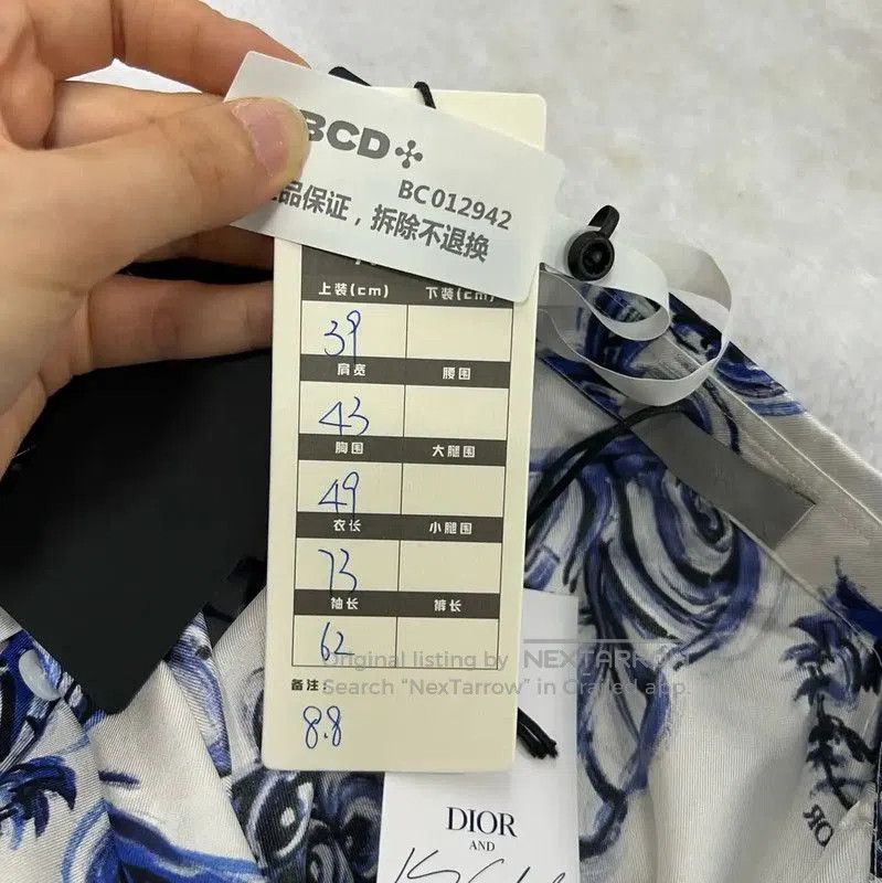 Dior Dior Multicolor Cotton Long Sleeve Shirt . Size US M / EU 48-50 / 2 - 5 Thumbnail