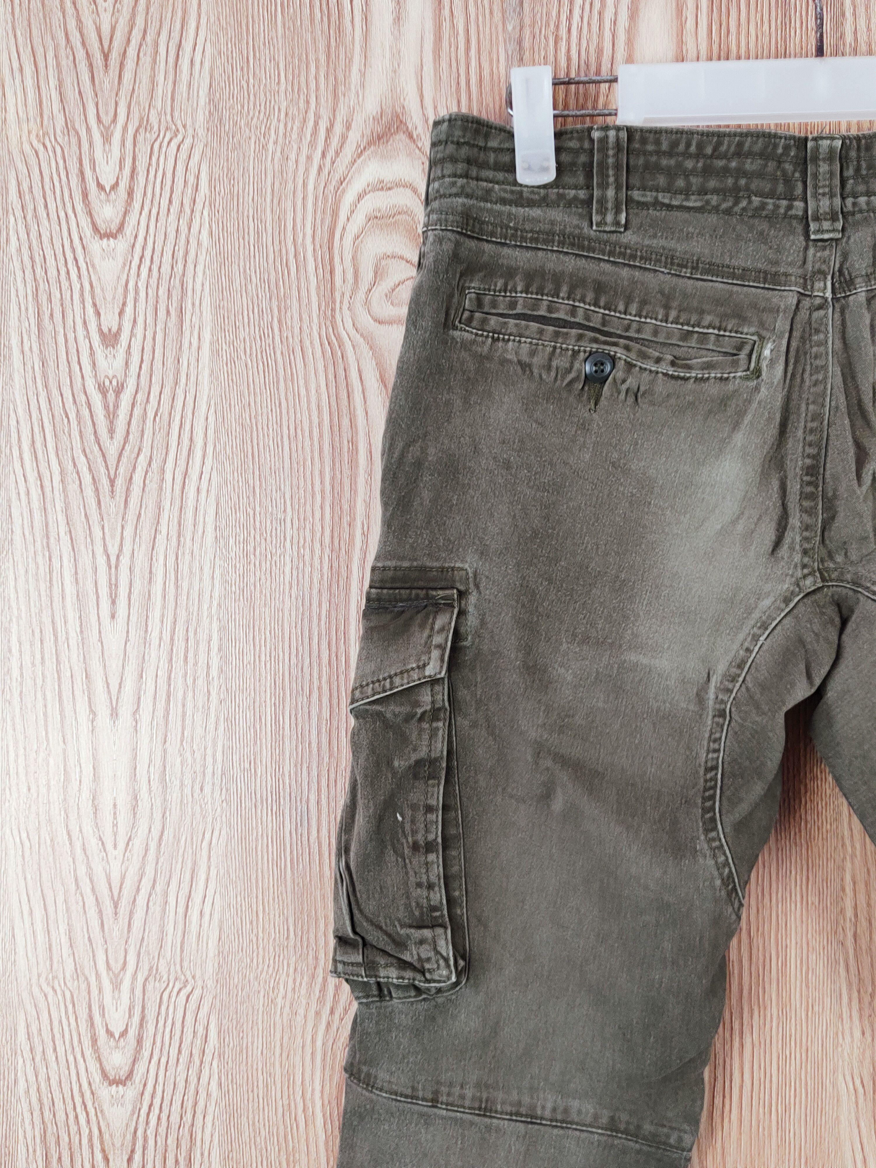 Japanese Brand Geride Olive Multipocket Tactical Cargo Pants #W902 Size US 31 - 8 Thumbnail