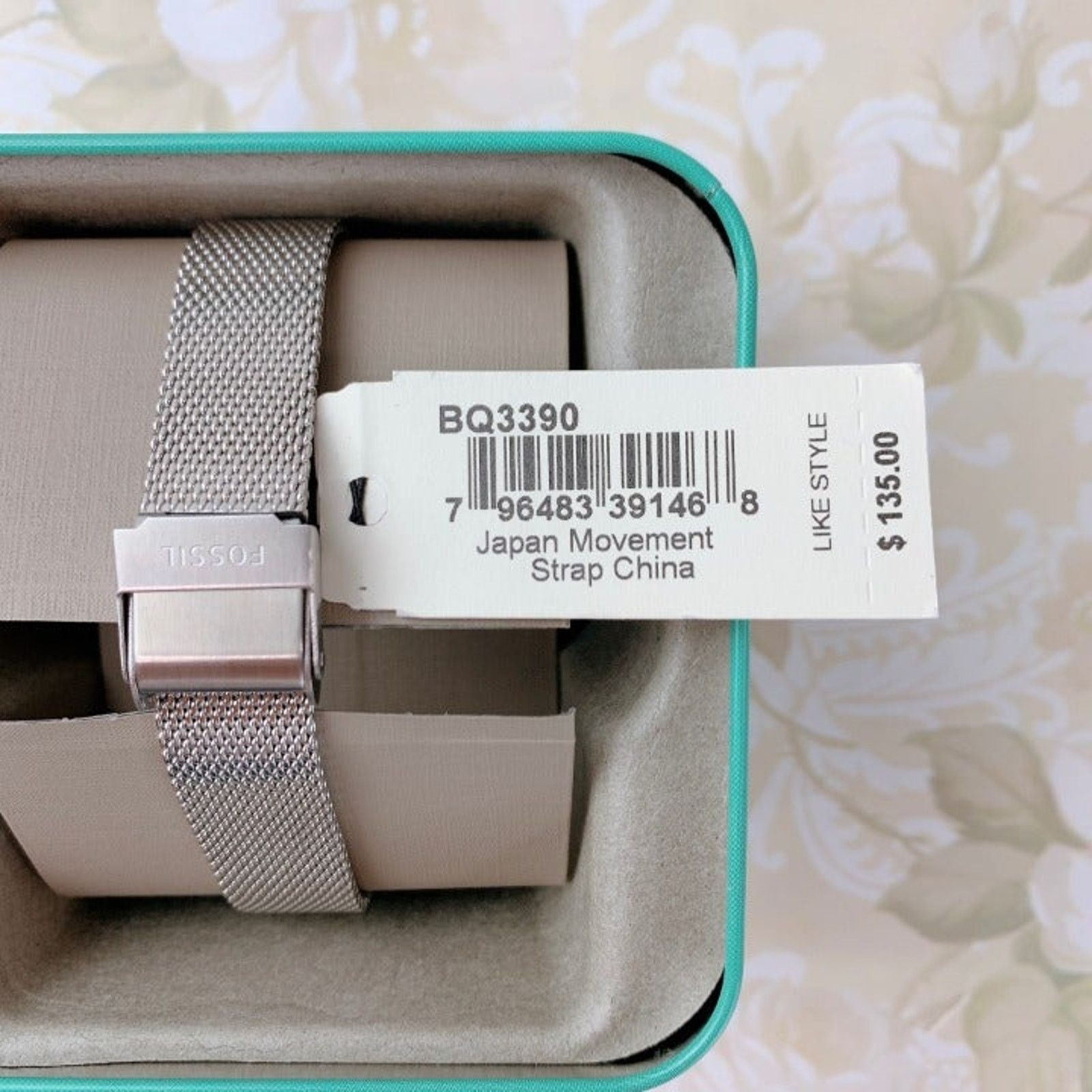 Fossil Fossil BQ3390 Laney Three-Hand Smoke Steel Womens Mesh Watch Size ONE SIZE - 4 Thumbnail